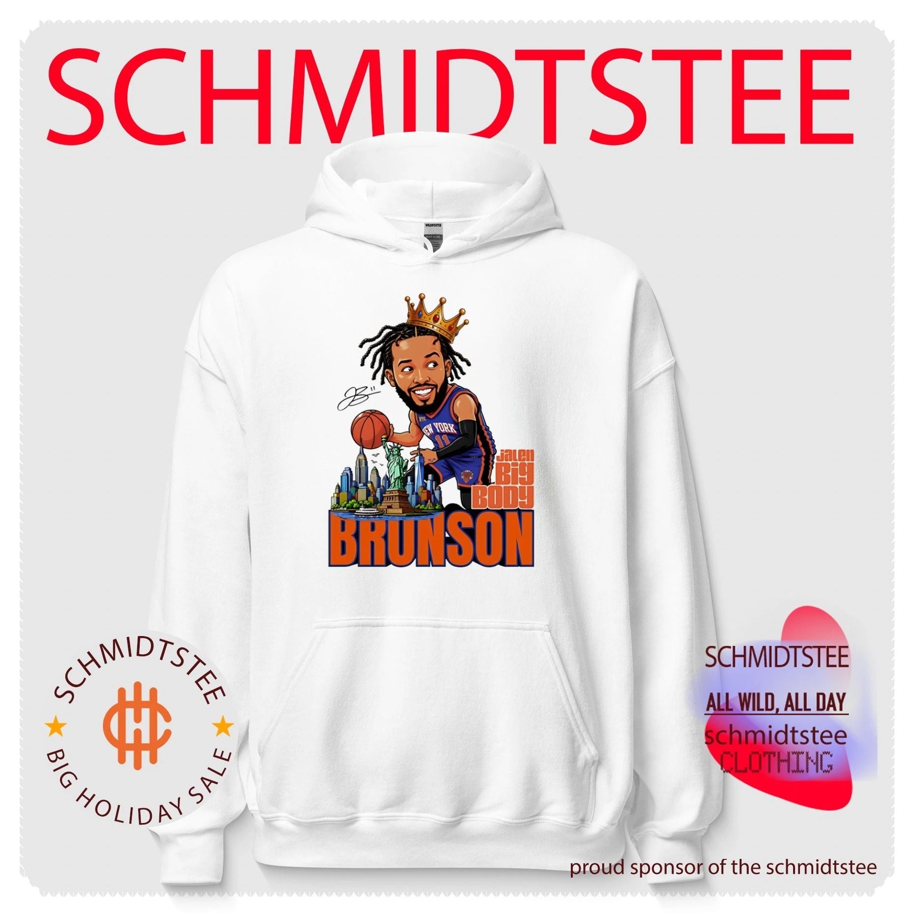 New York Knicks Jalen Brunson big body caricature signature shirt
