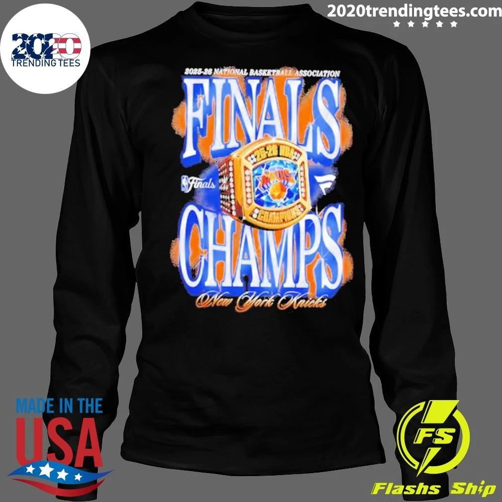 2025-26 National Basketball Association New York Knicks 2026 NBA Finals Champions Ring Shirt