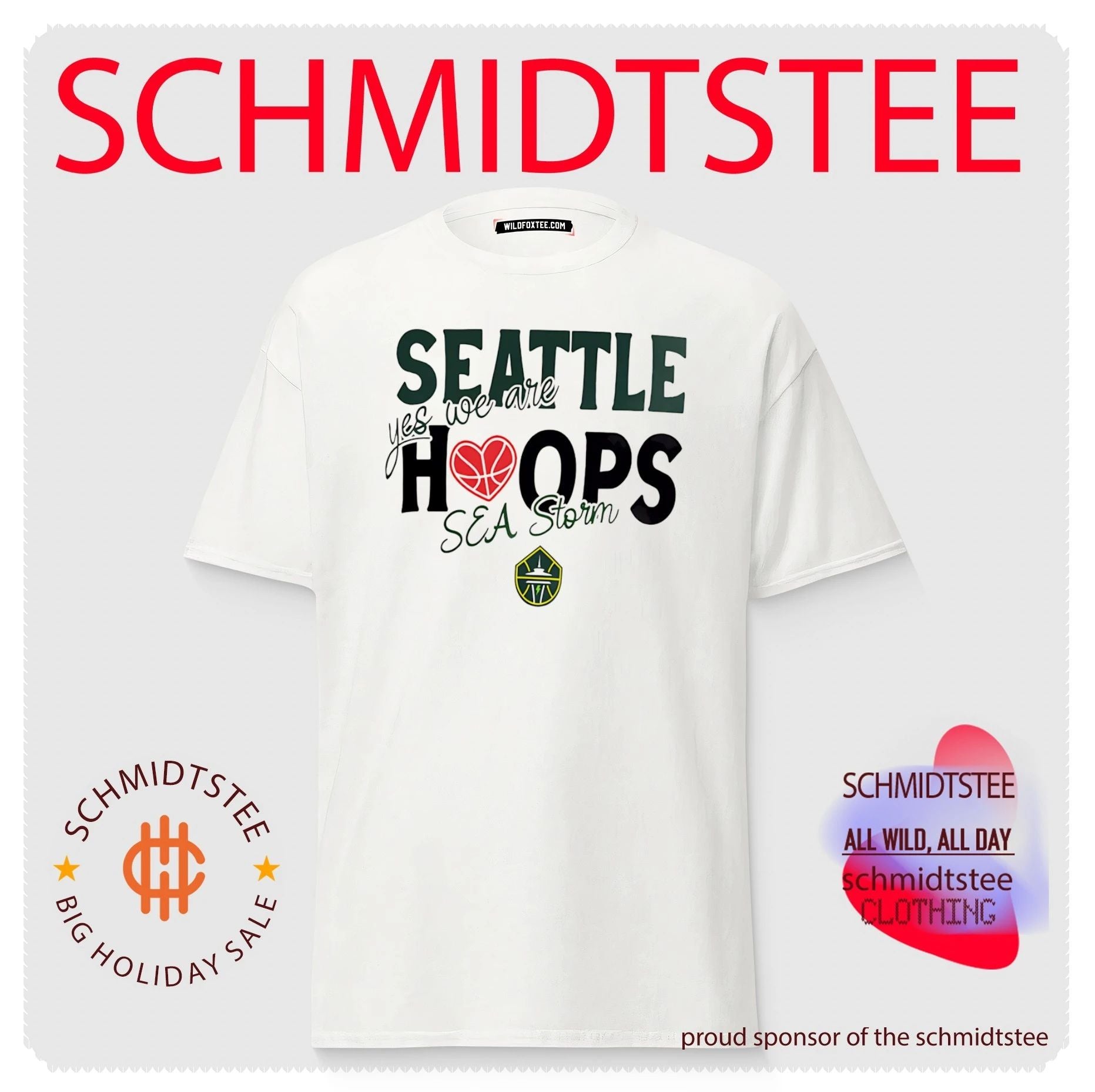 Seattle Storm Hoops yes we are Sea Storm shirt