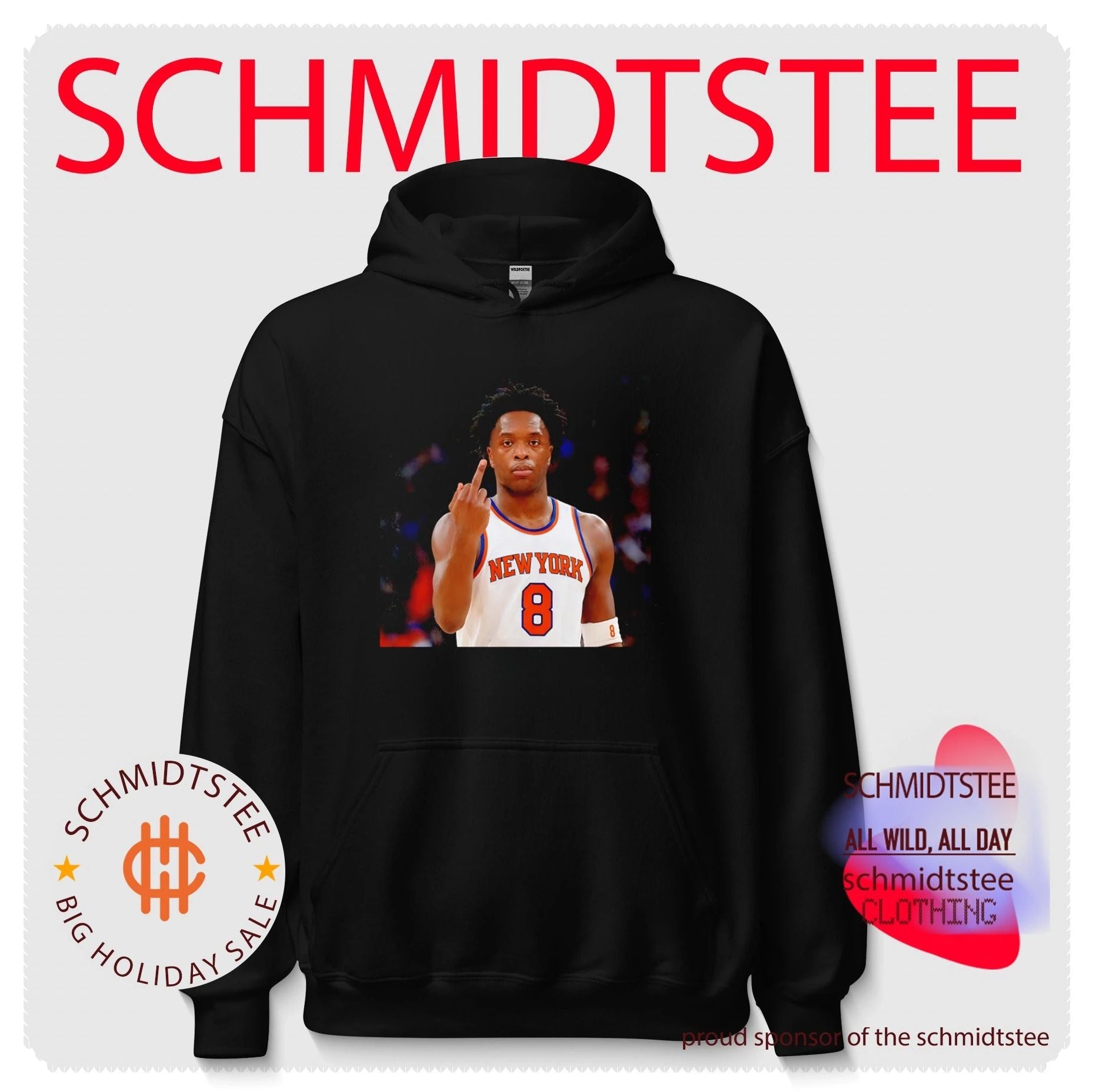 New York Knicks OG Anunoby middle finger vintage shirt