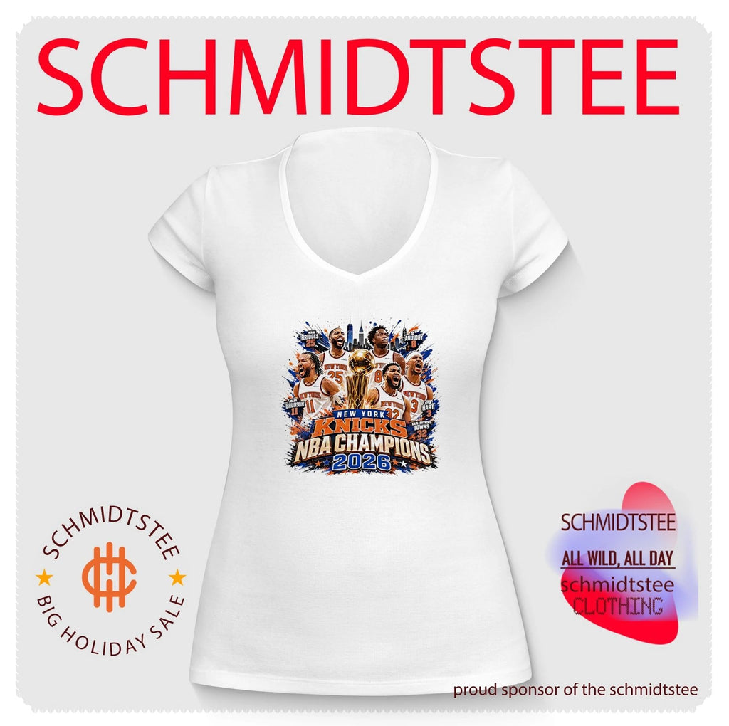 New York Knicks NBA Champions 2026 players collage illustrated shirt