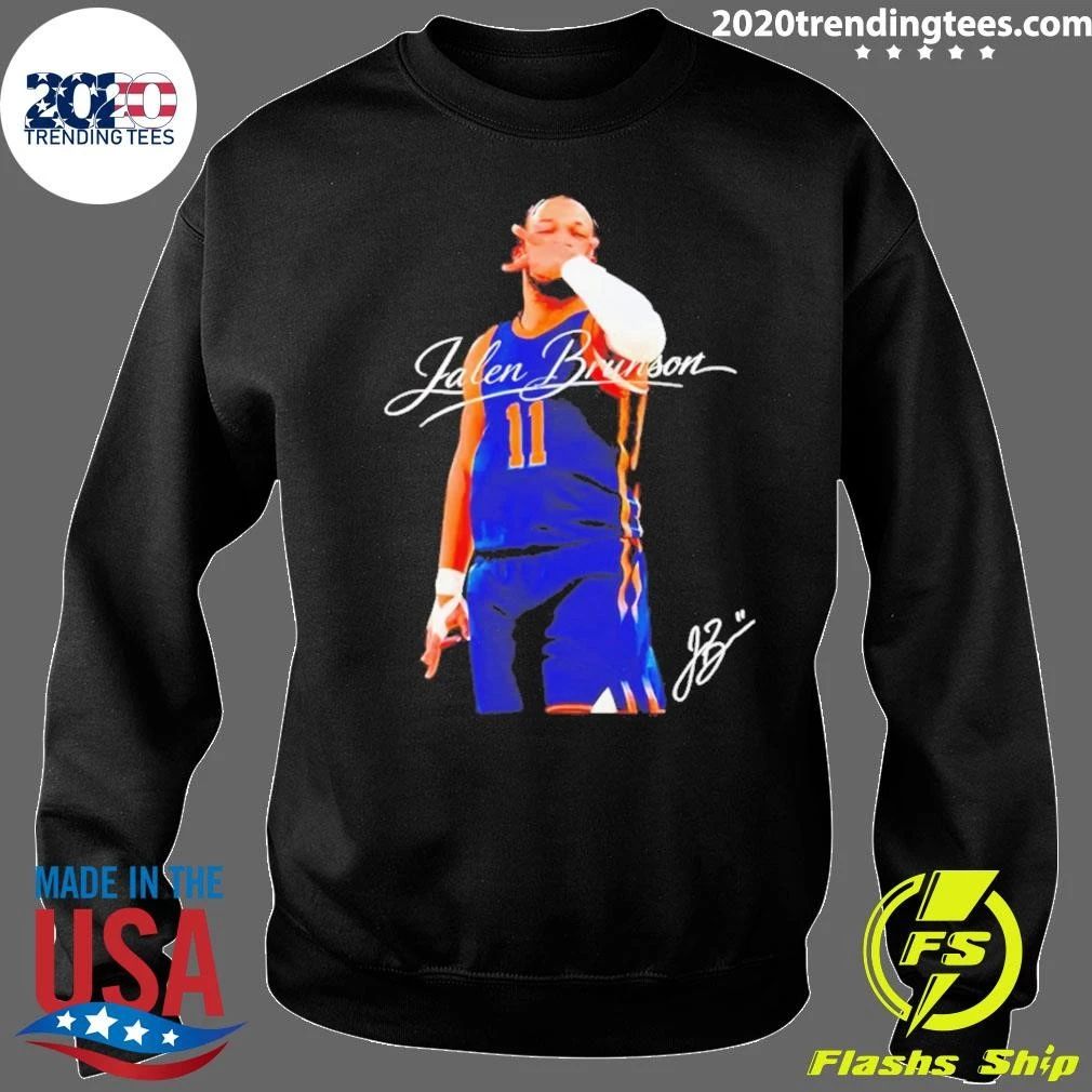 Jalen Brunson New York Knicks 3pt Celebration Basketball Signature Shirt