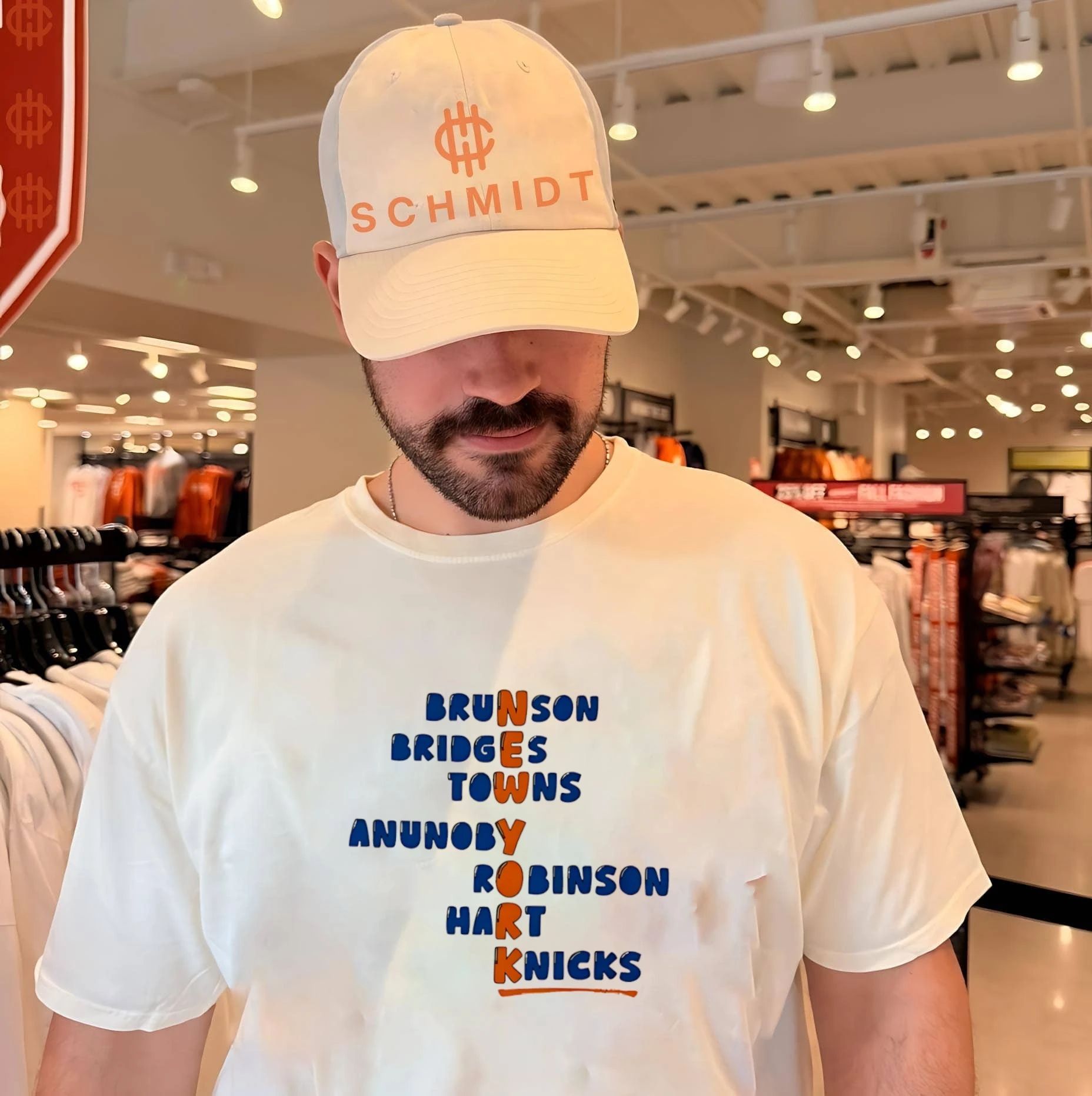 New York Knicks players name as team name shirt