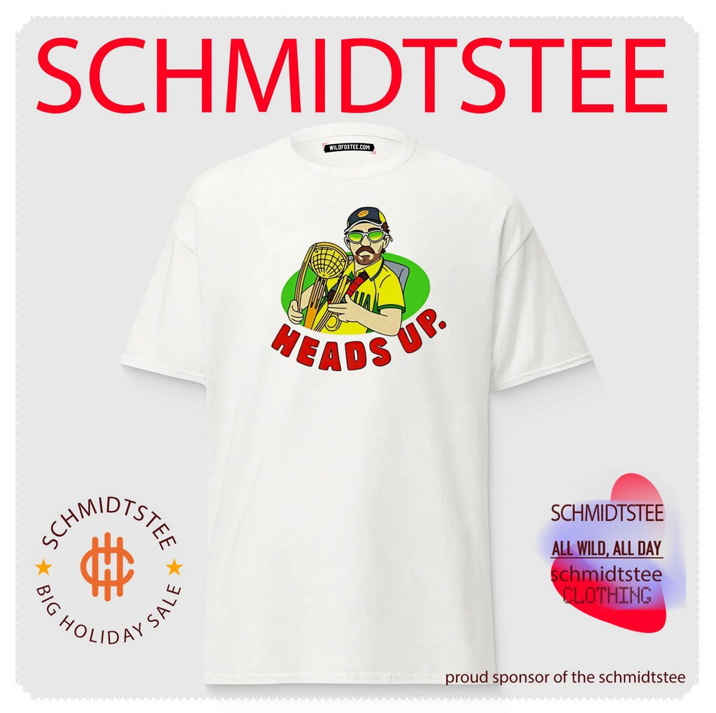 Heads Up cricketer holding trophy graphic shirt