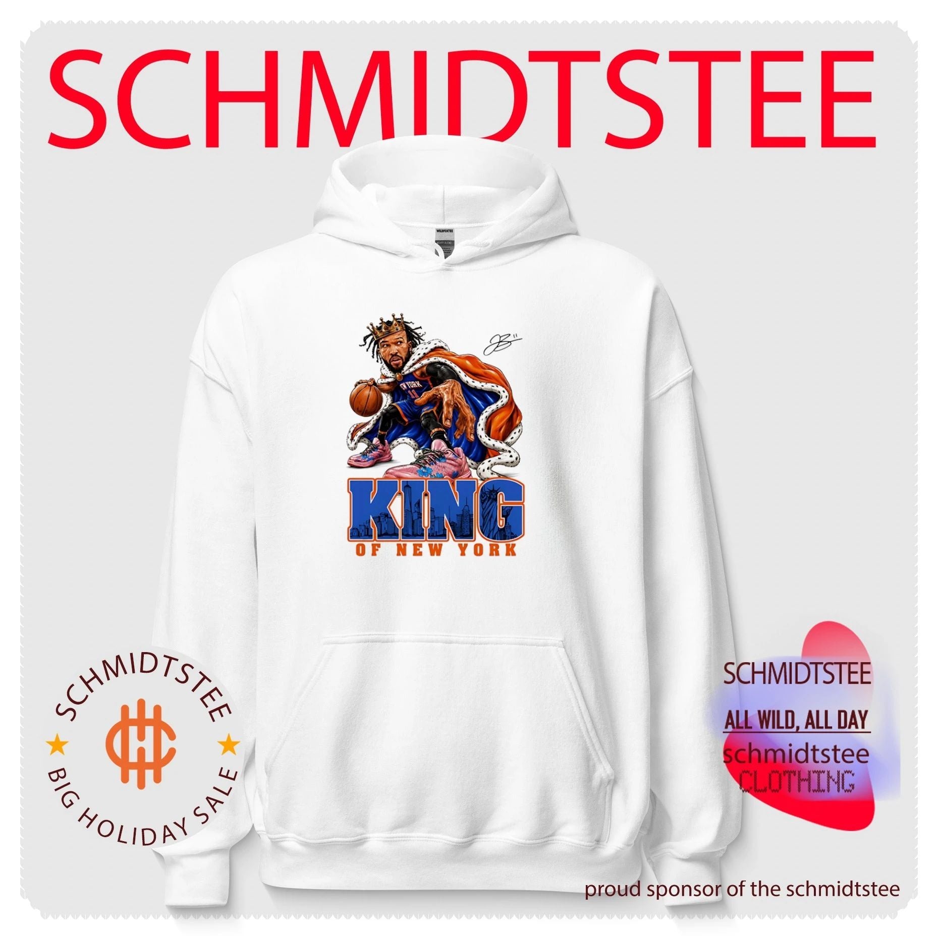 King of New York Knicks Jalen Brunson signature paint shirt
