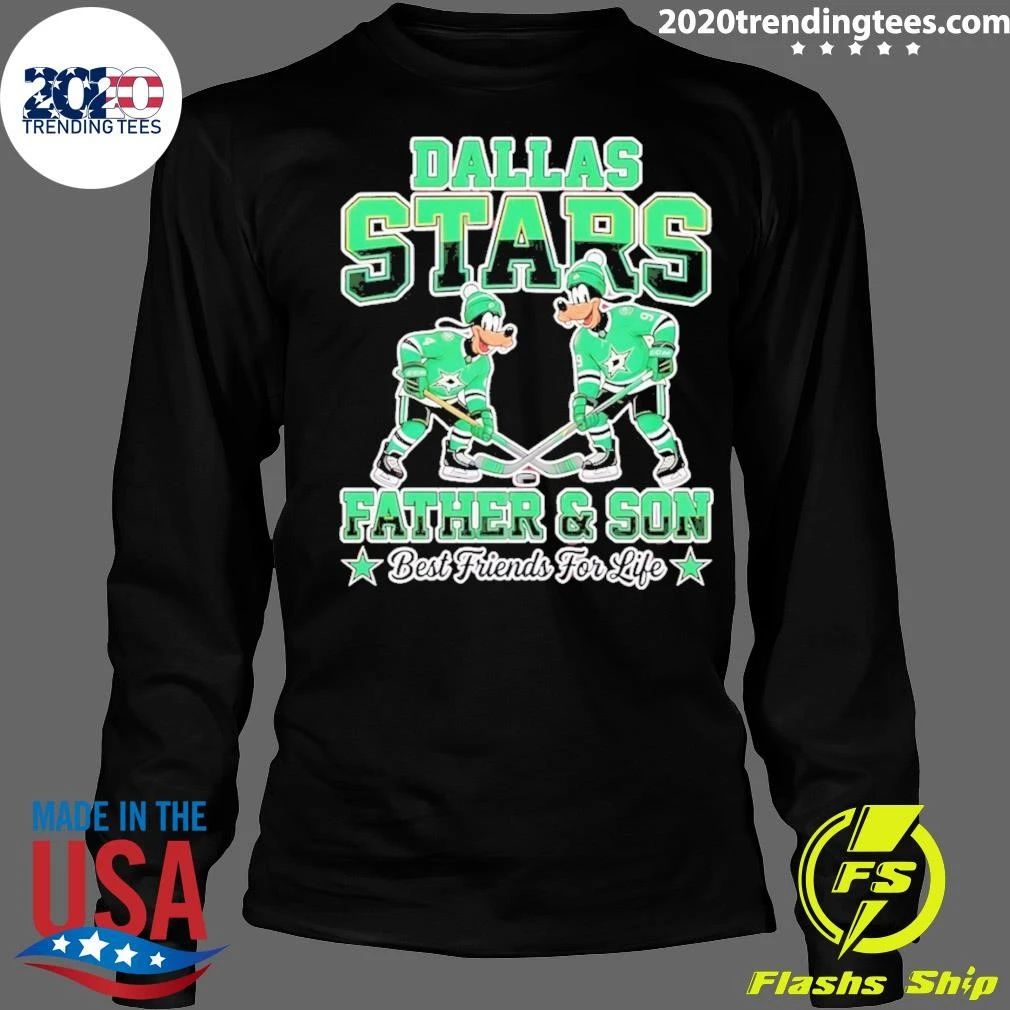 Disney Goofy Dallas Stars Father And Son Best Friends For Life Shirt