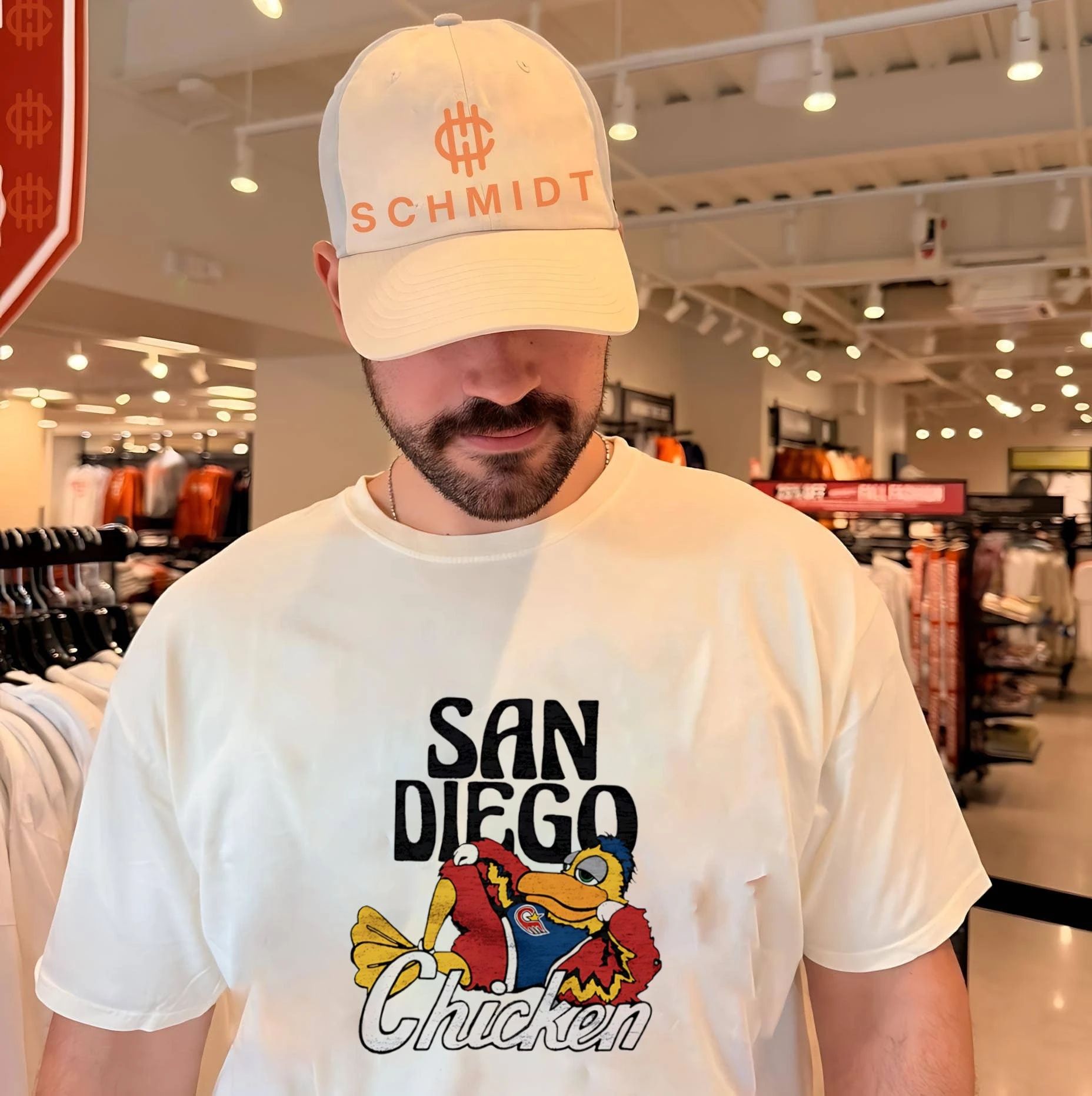 San Diego Padres Chicken Mascot cartoon shirt