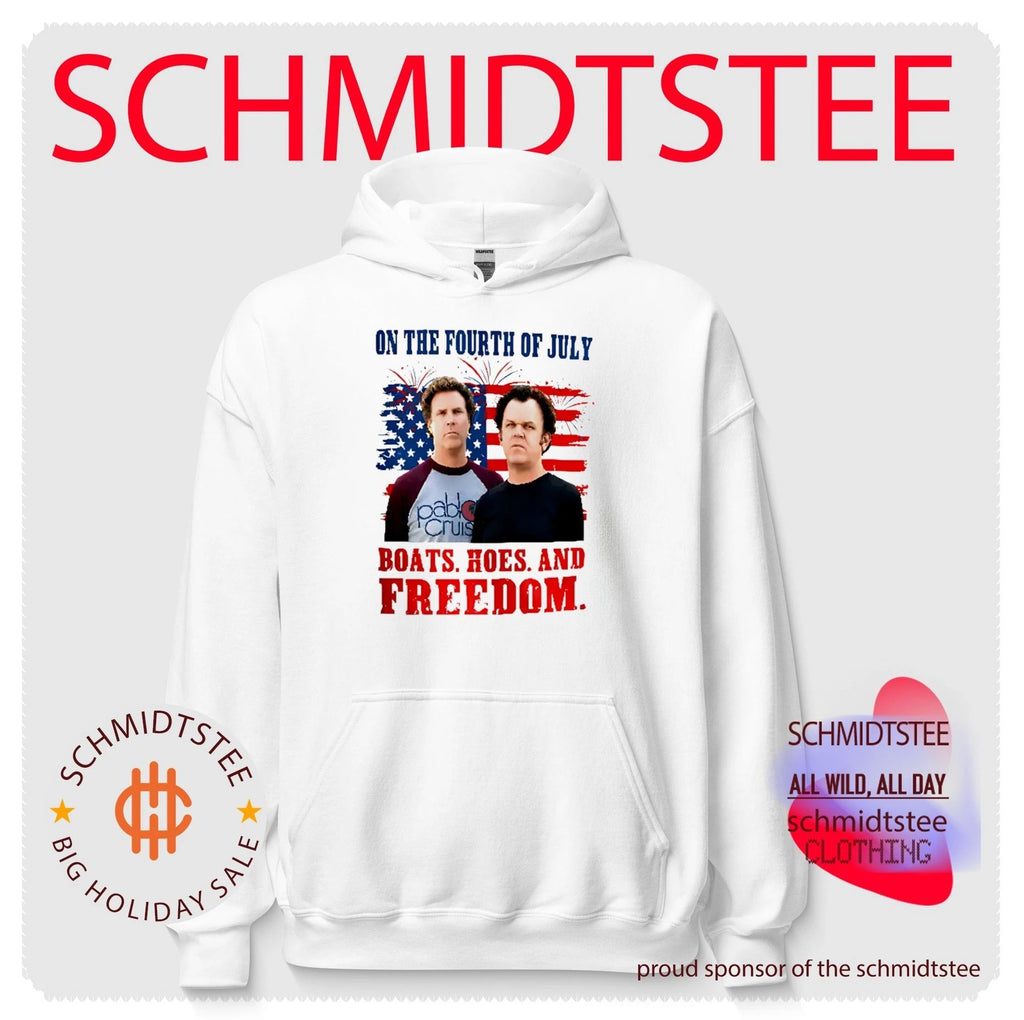Boats Hoes And Freedom Funny Step Brothers 4th of July shirt