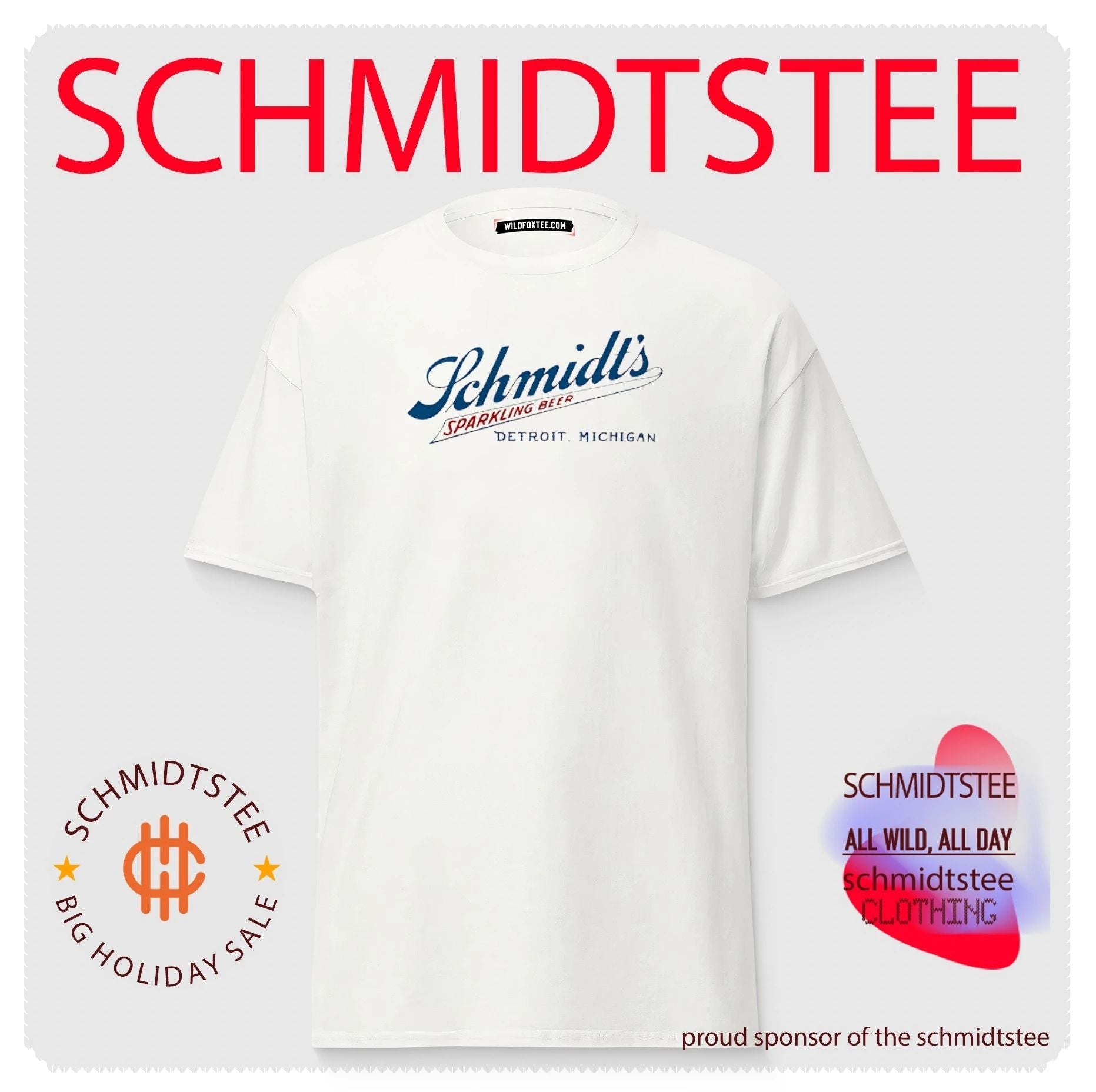 Schimidt’s sparkling beer from Detroit Michigan shirt