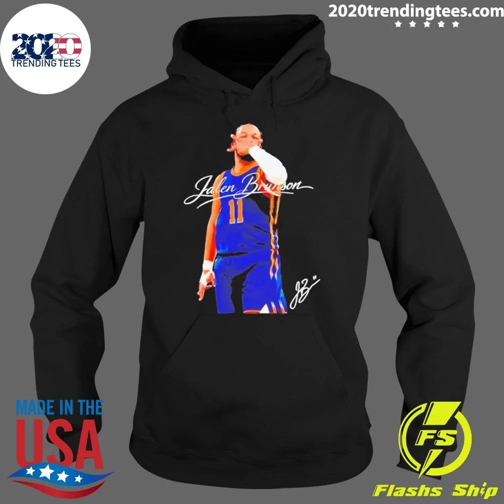 Jalen Brunson New York Knicks 3pt Celebration Basketball Signature Shirt