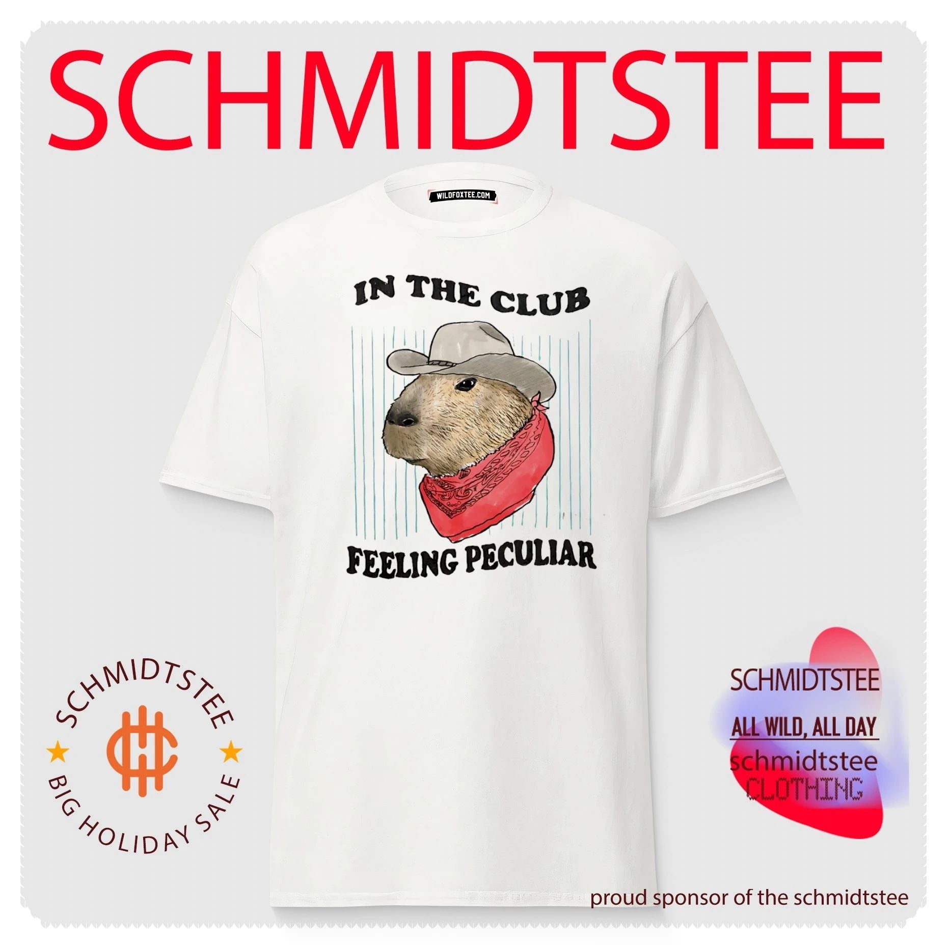 Capybara in the club feeling peculiar shirt