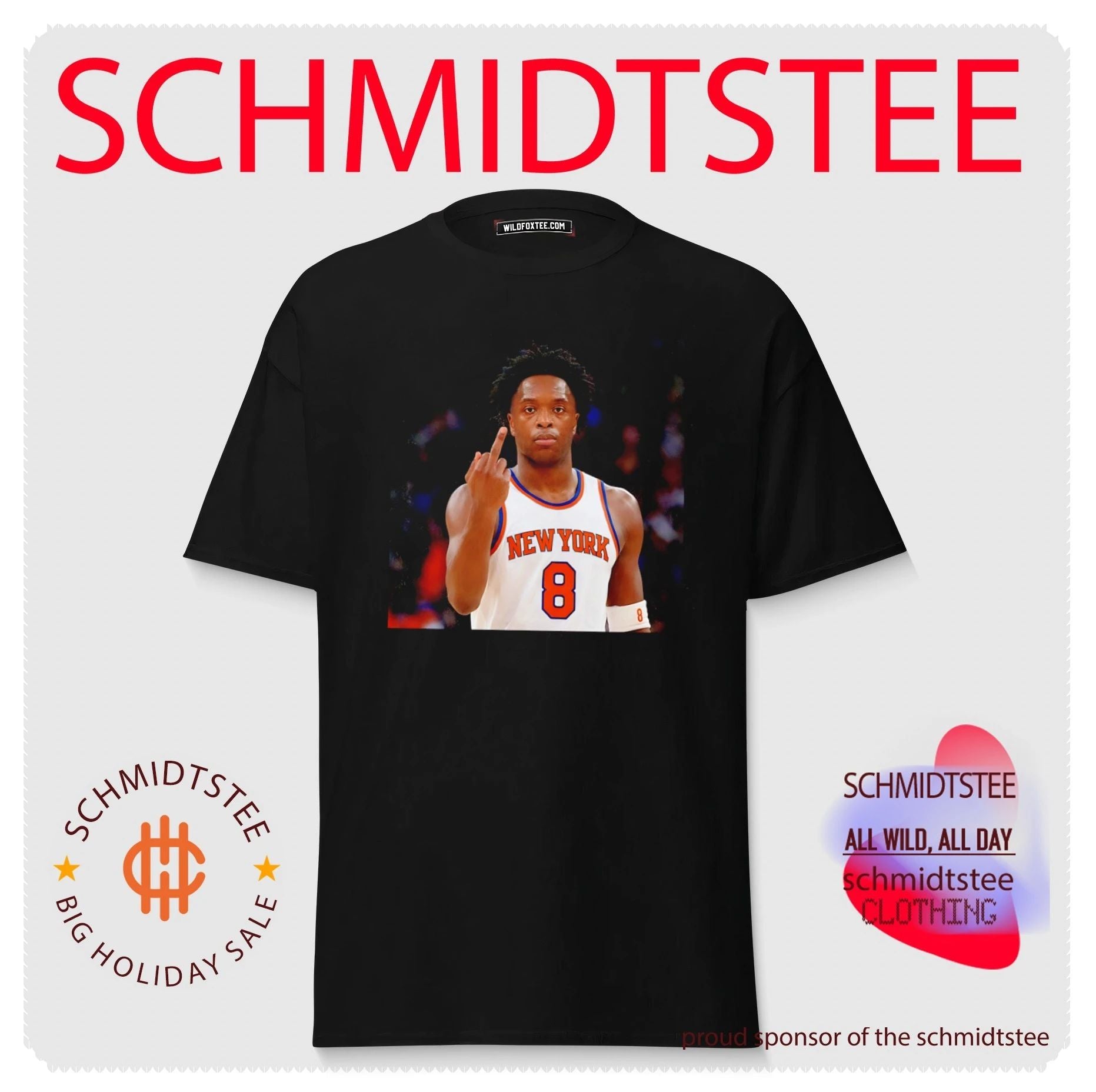 New York Knicks OG Anunoby middle finger vintage shirt