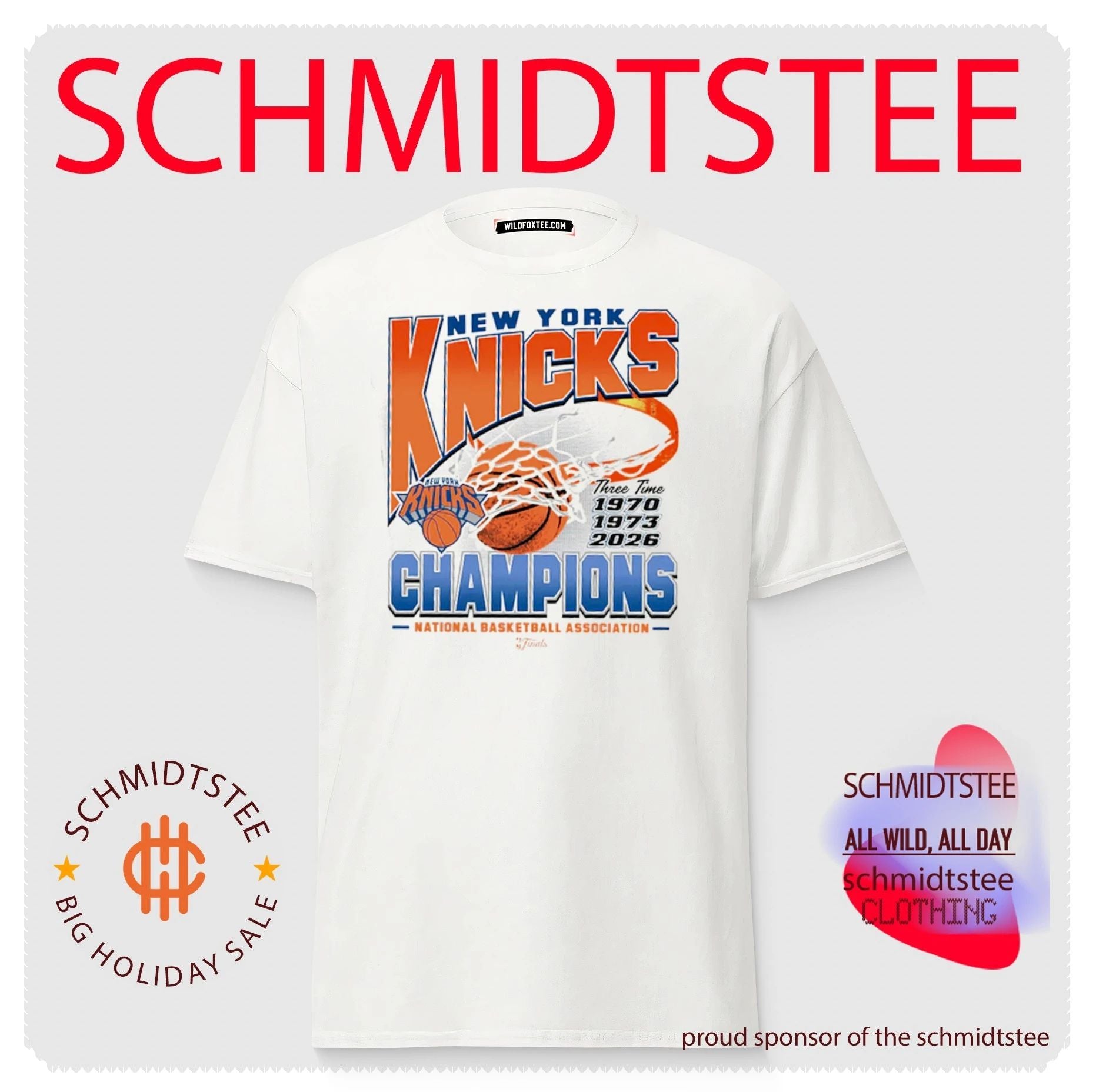 New York Knicks Three-Time NBA Finals Champions 2026 shirt