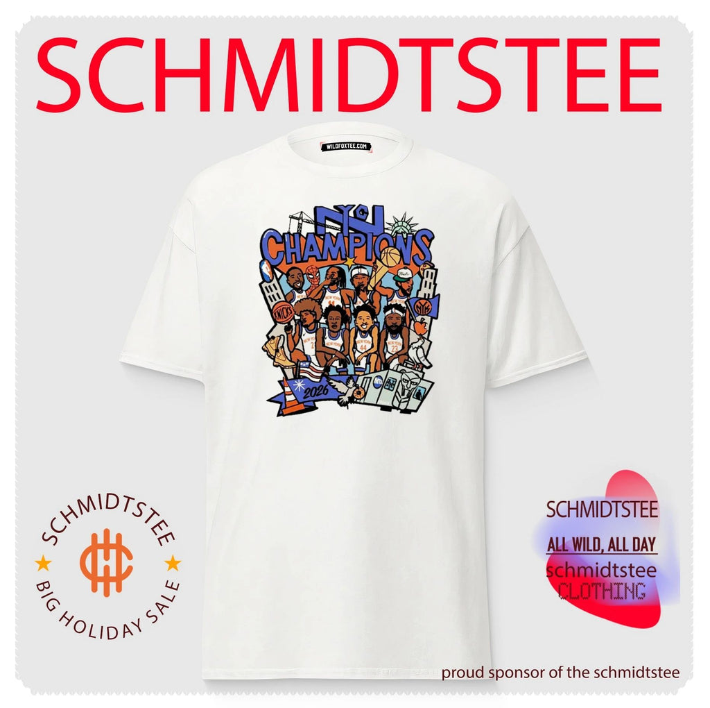 New York Knicks rookiesigns NYC Champions caricature paint shirt