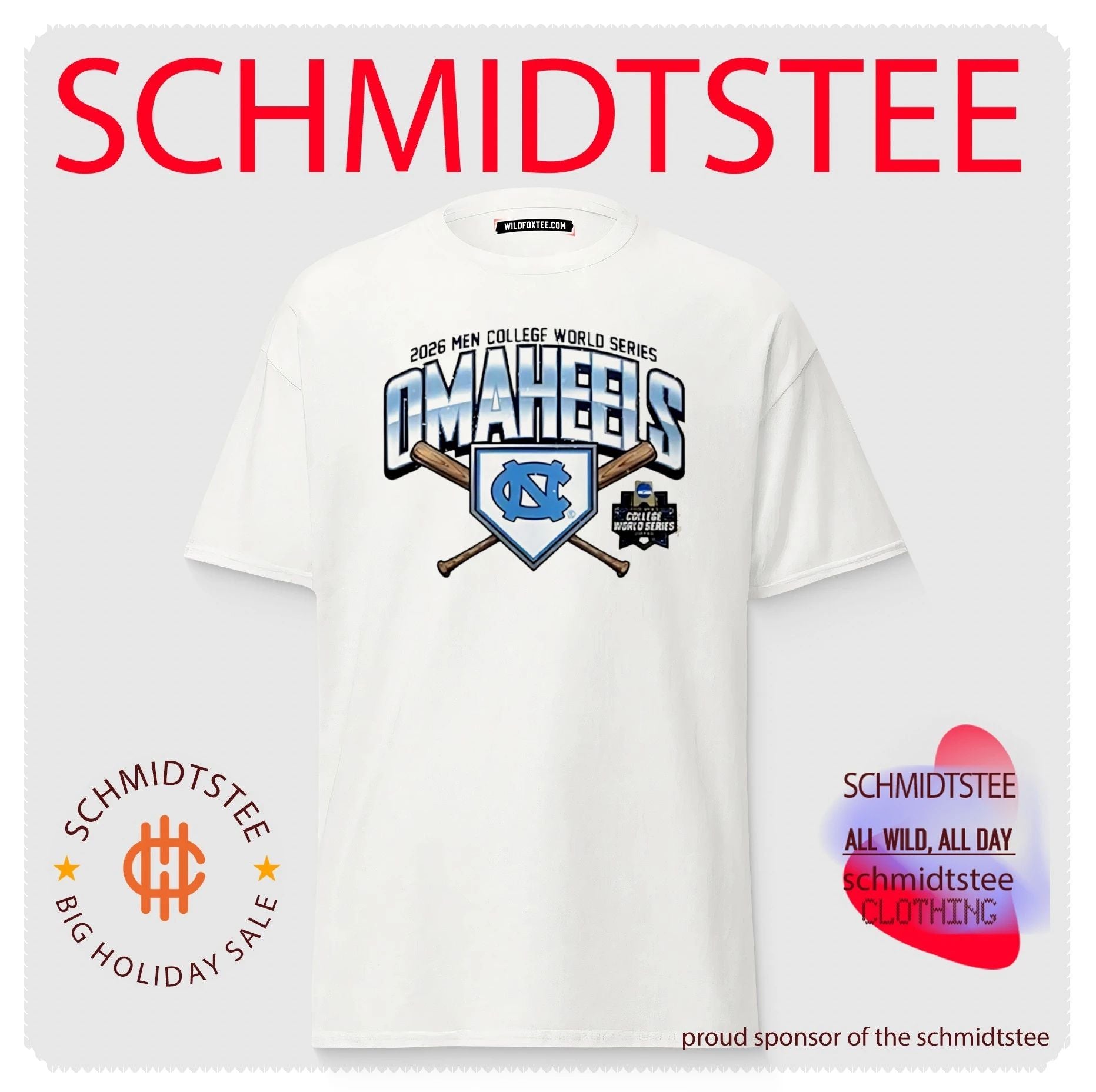 North Carolina Tar Heels 2026 Regional OmaHeels Champions logo shirt