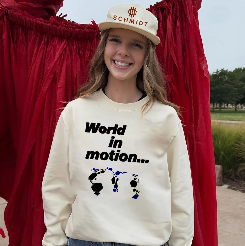 World in Motion Sooccer shirt