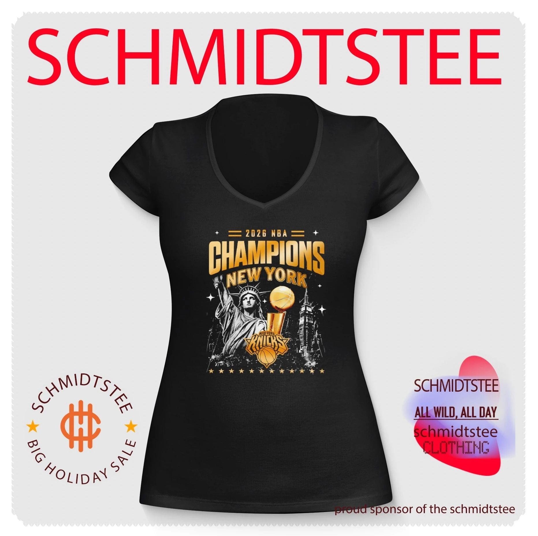 NY Knicks NBA Champions 2026 Statue of Liberty skyline shirt