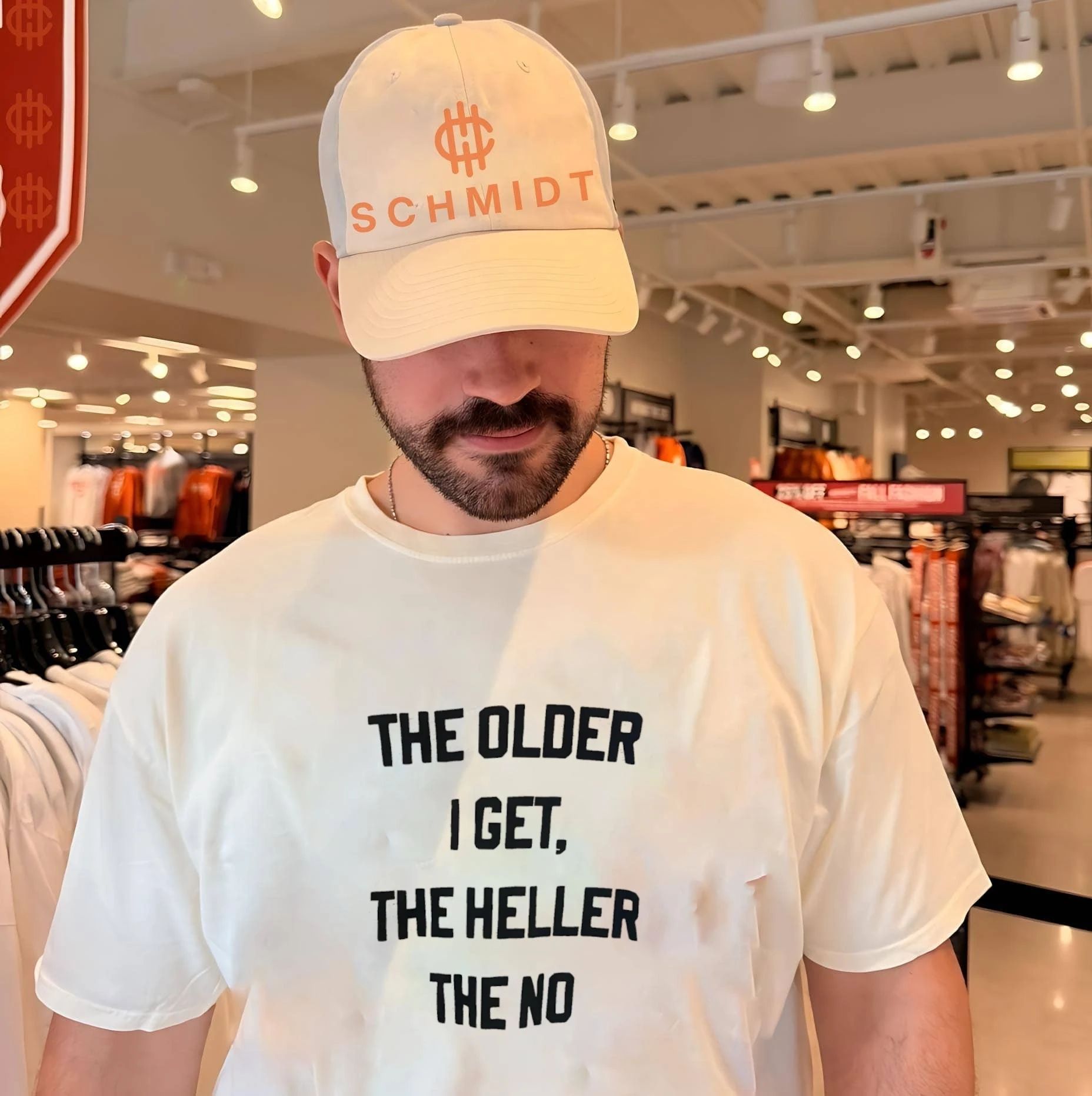 The older I get the heller the no shirt