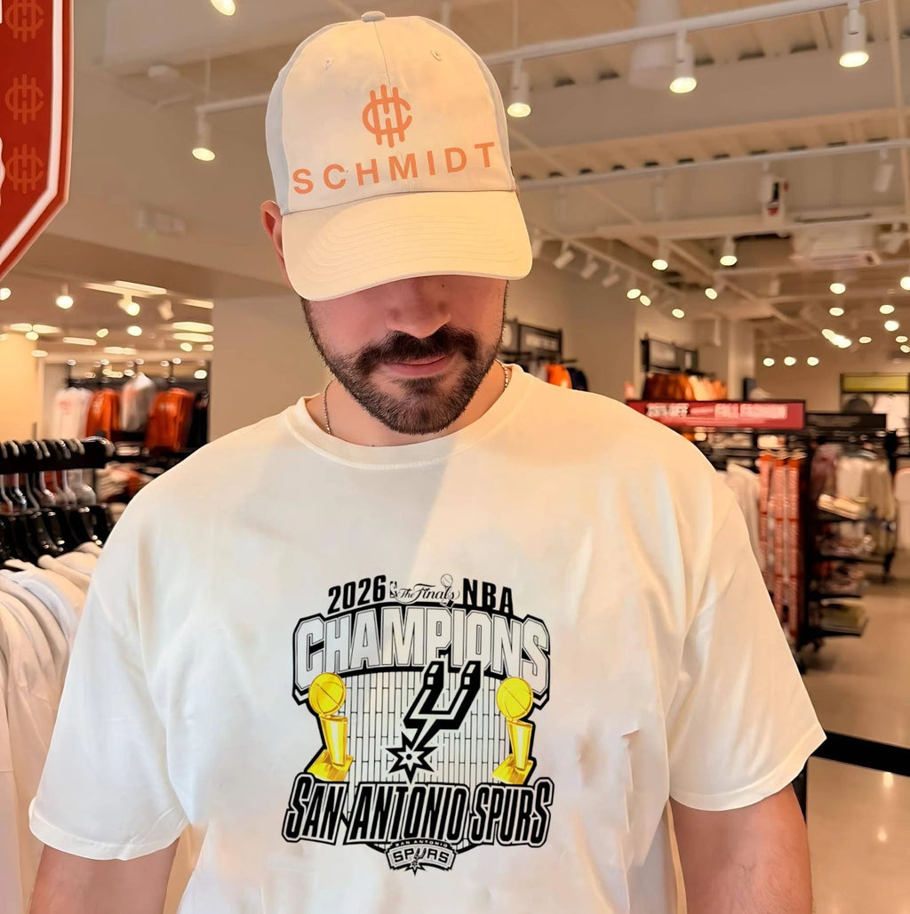 San Antonio Spurs 2026 NBA Finals Champions Trophy Graphic shirt