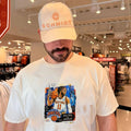 Jalen Brunson New York Knicks graffiti style New York City landmarks shirt