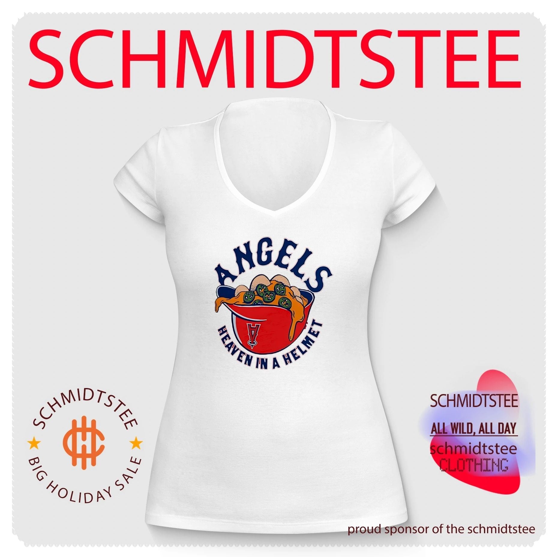 Los Angeles Angels heaven in a helmet food shirt