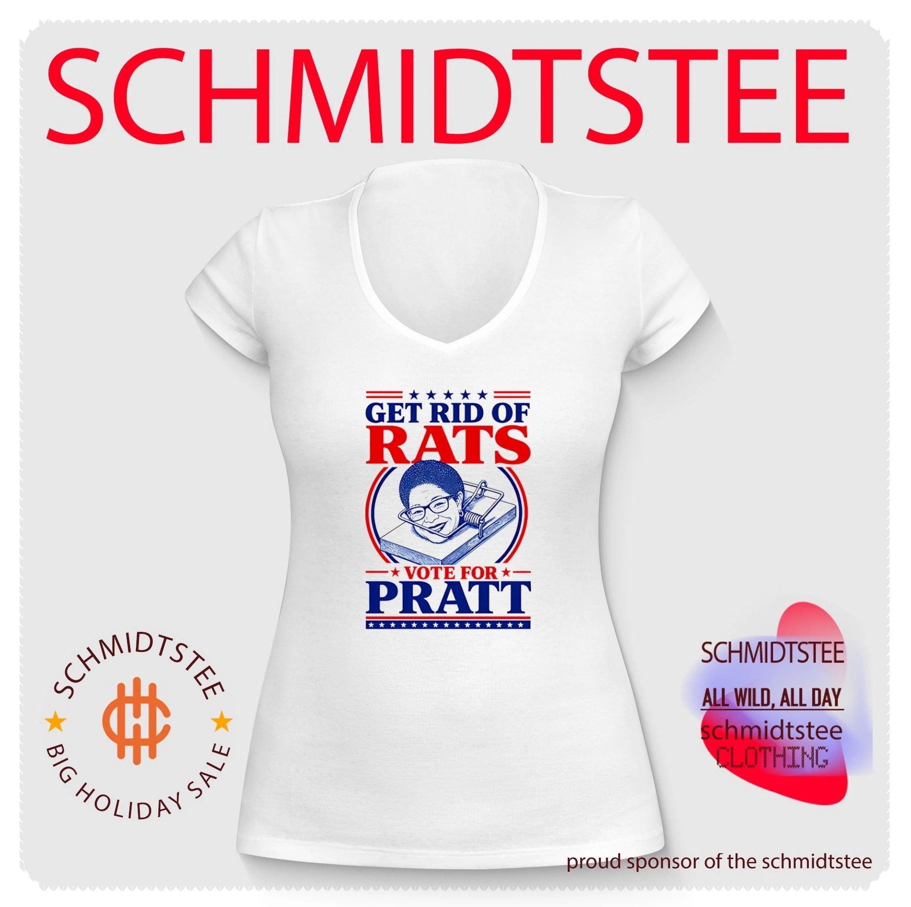 Get Rid Of Rats Vote for Pratt shirt