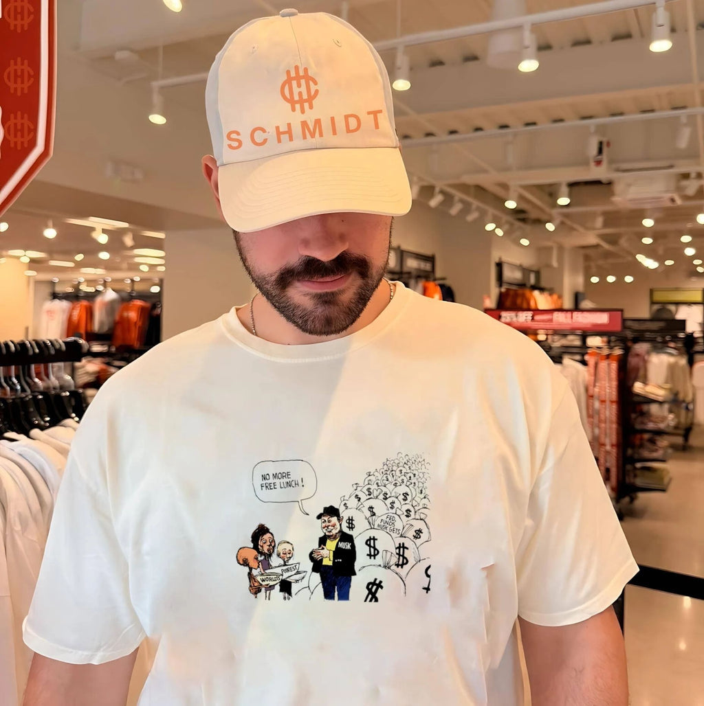 Elon Musk no more free lunch political cartoon shirt