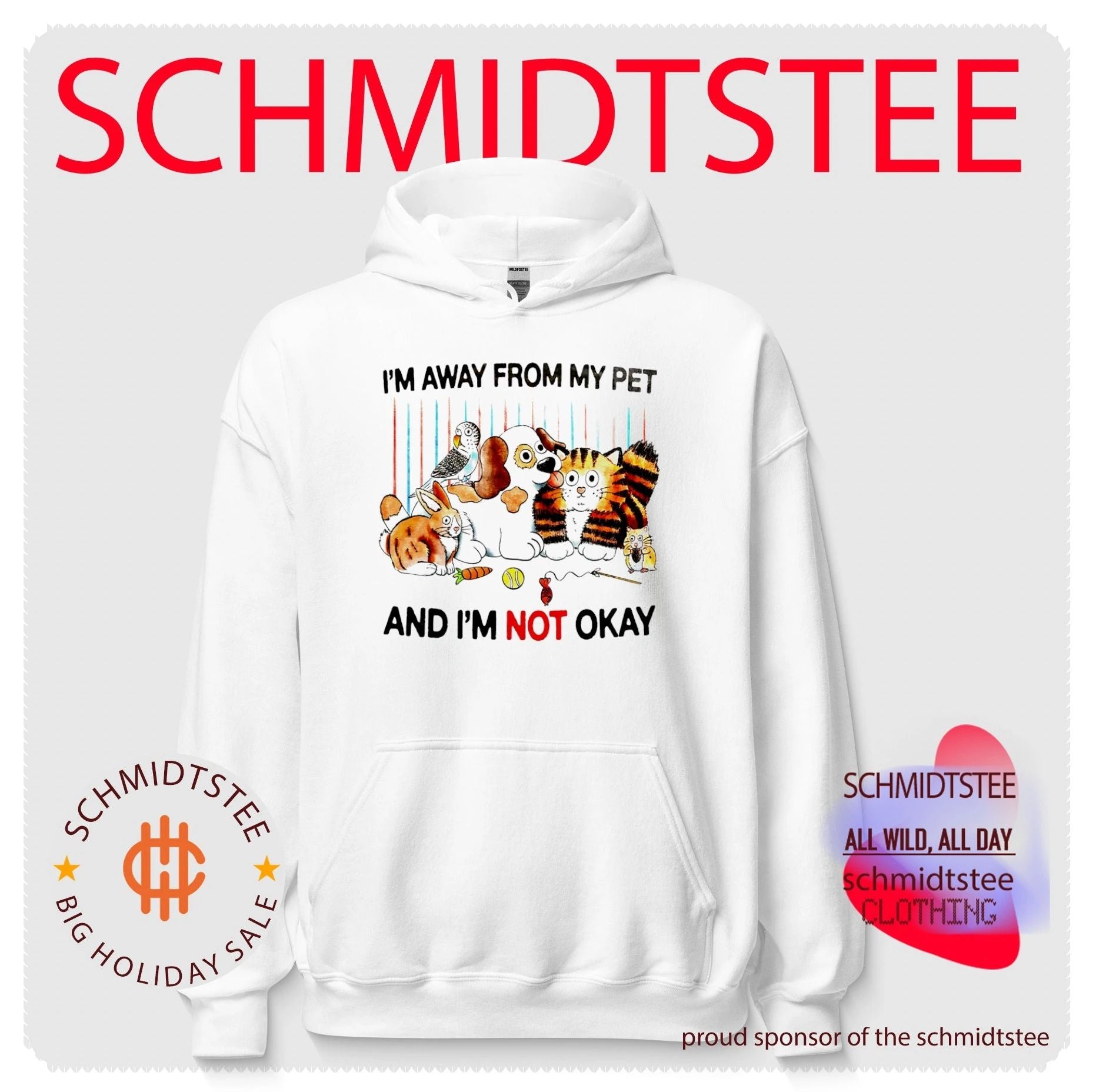 I’m away from my pet and I’m not okay cartoon shirt