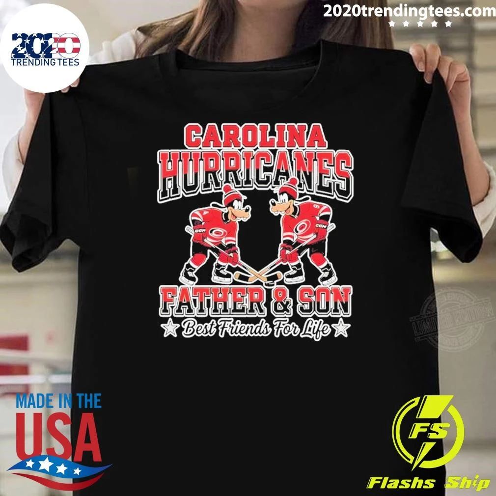 Disney Goofy Carolina Hurricanes Father And Son Best Friends For Life Shirt