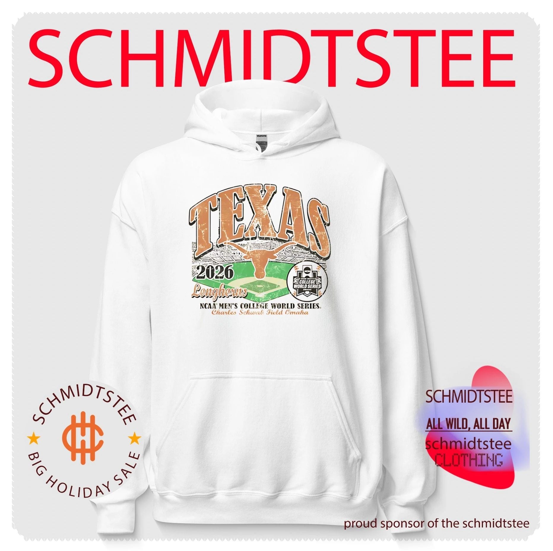 Texas Longhorns 2026 College World Series Bound stadium shirt
