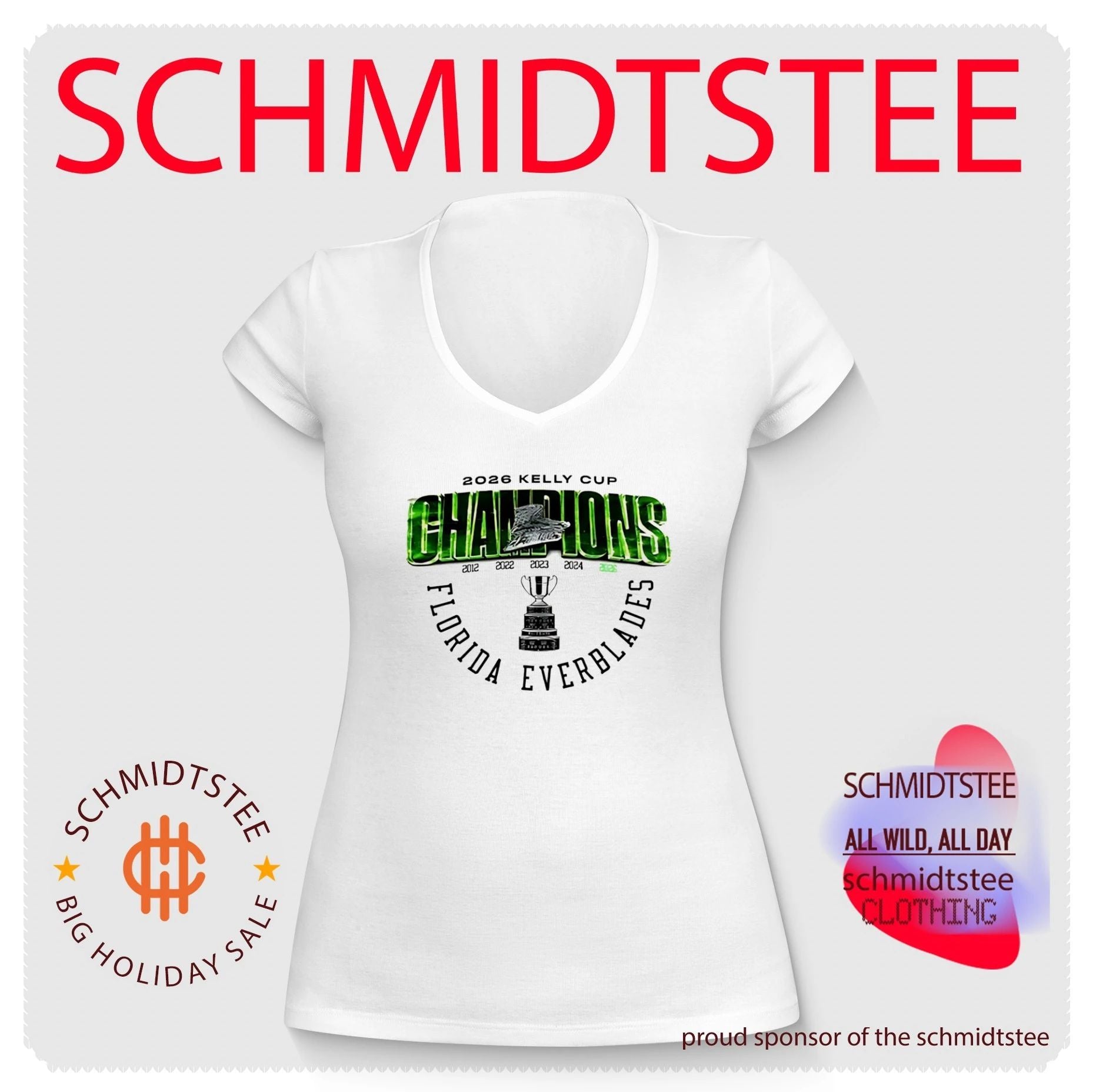 Florida Everblades Kelly Cup Champions 5X 2026 Celebrating shirt