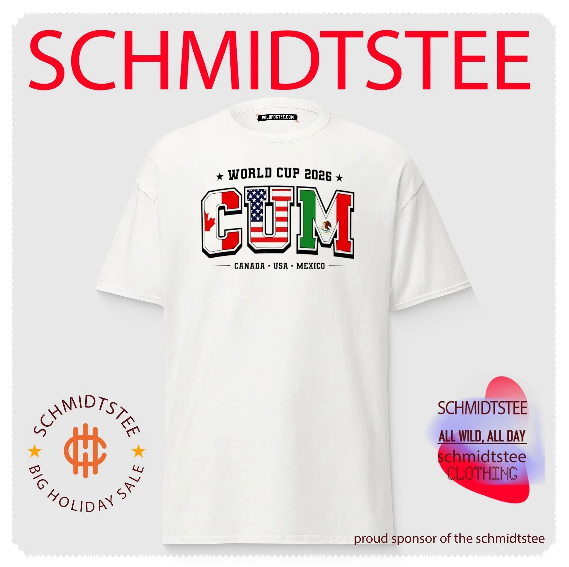World Cup 2026 CUM Canada Usa Mexico shirt