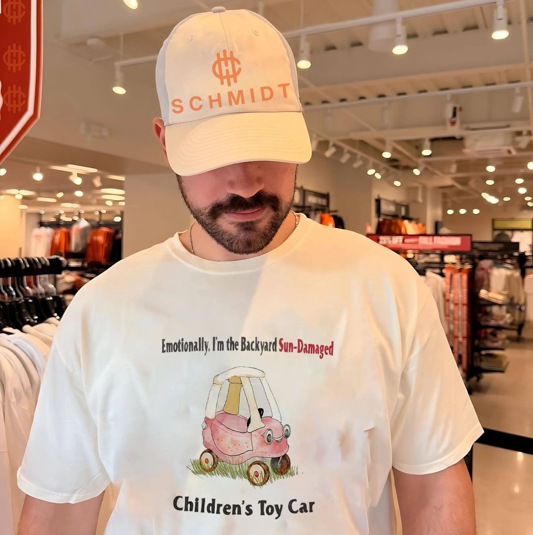 Emotionally I’m the backyard Sun Damaged children’s Toy Car shirt