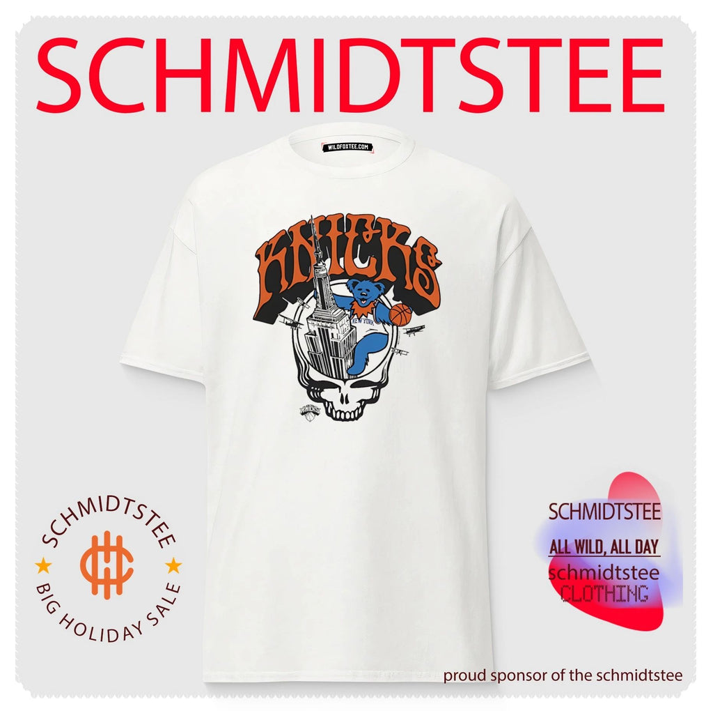 New York Knicks The Grateful Dead Homage Skull Bear shirt