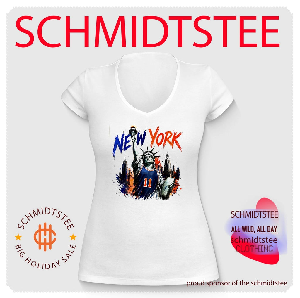 Statue of Liberty wearing New York Knicks jersey vintage shirt