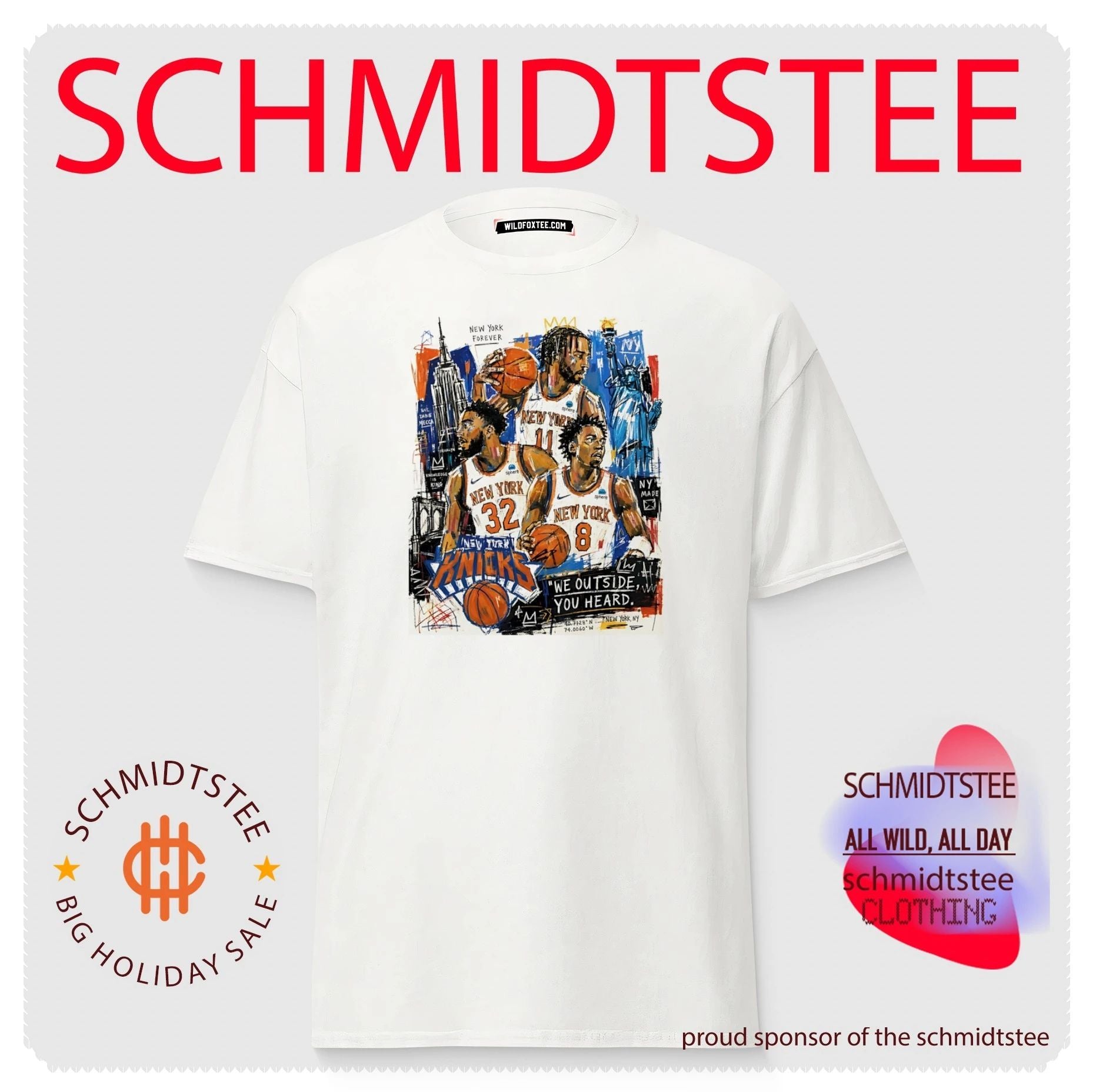 New York Knicks forever we outside you heard digital painting style shirt