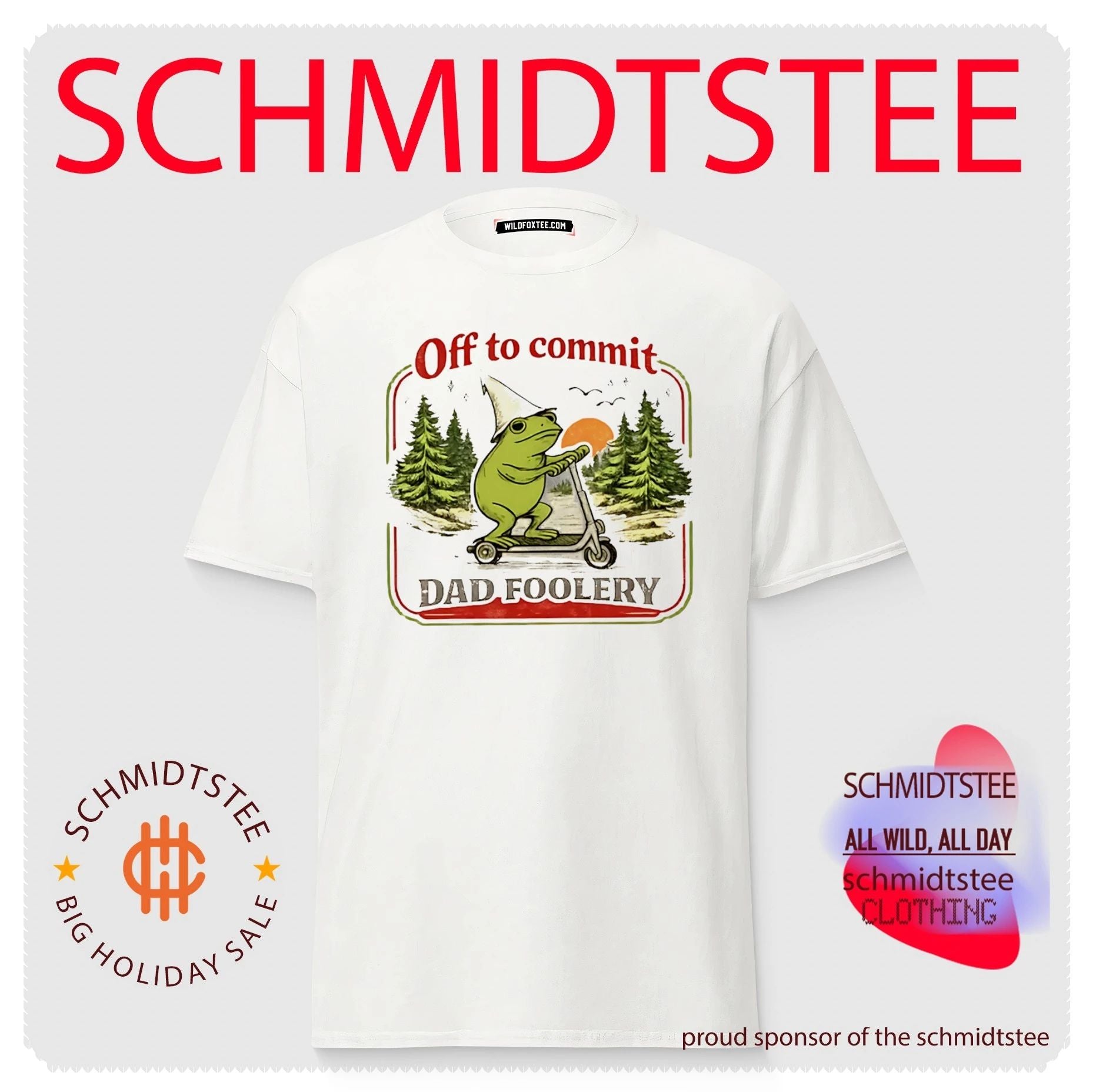 Off to commit Dad Foolery Dad Frog shirt