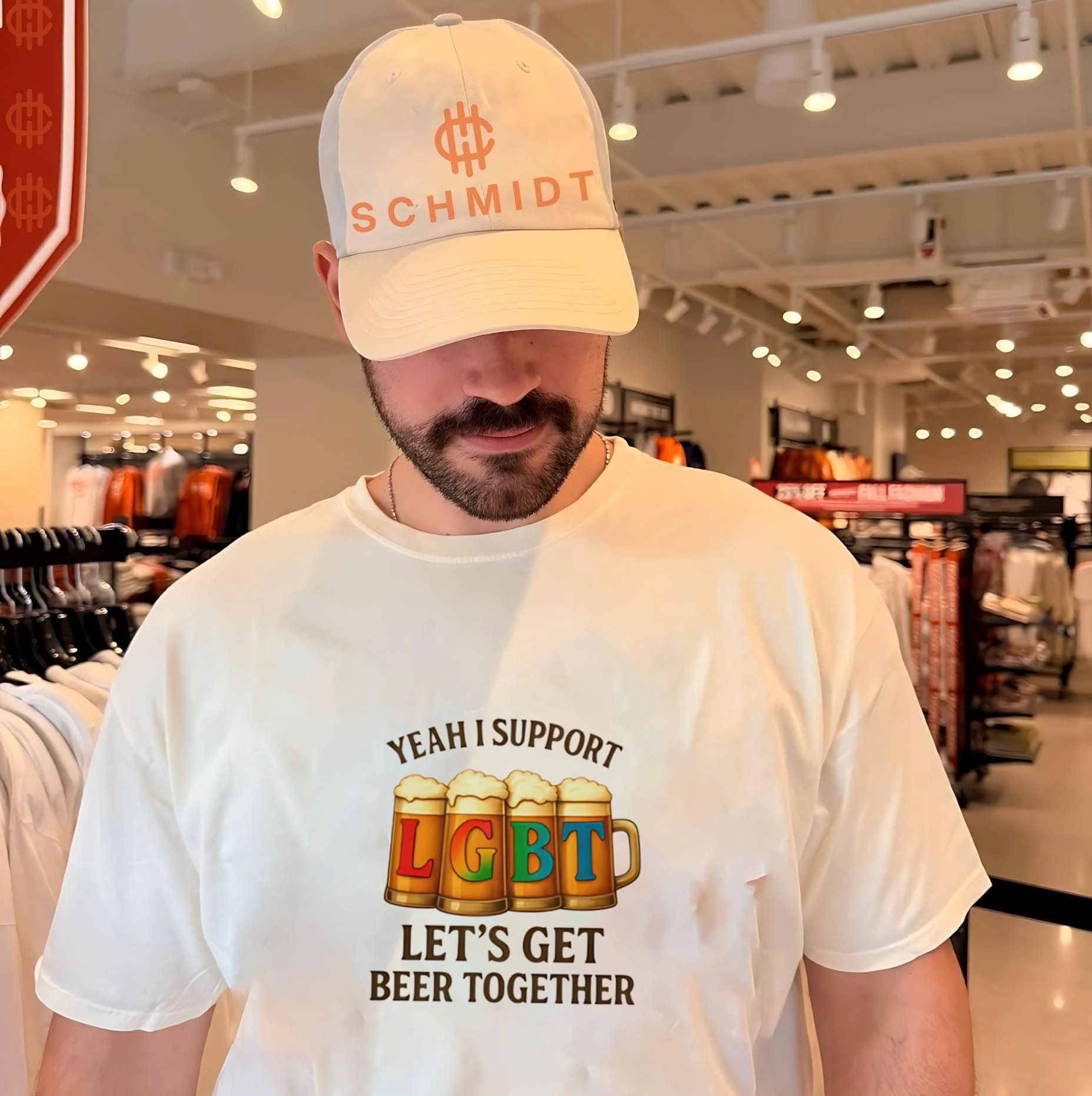 Yeah I support let’s get beer together LGBT shirt