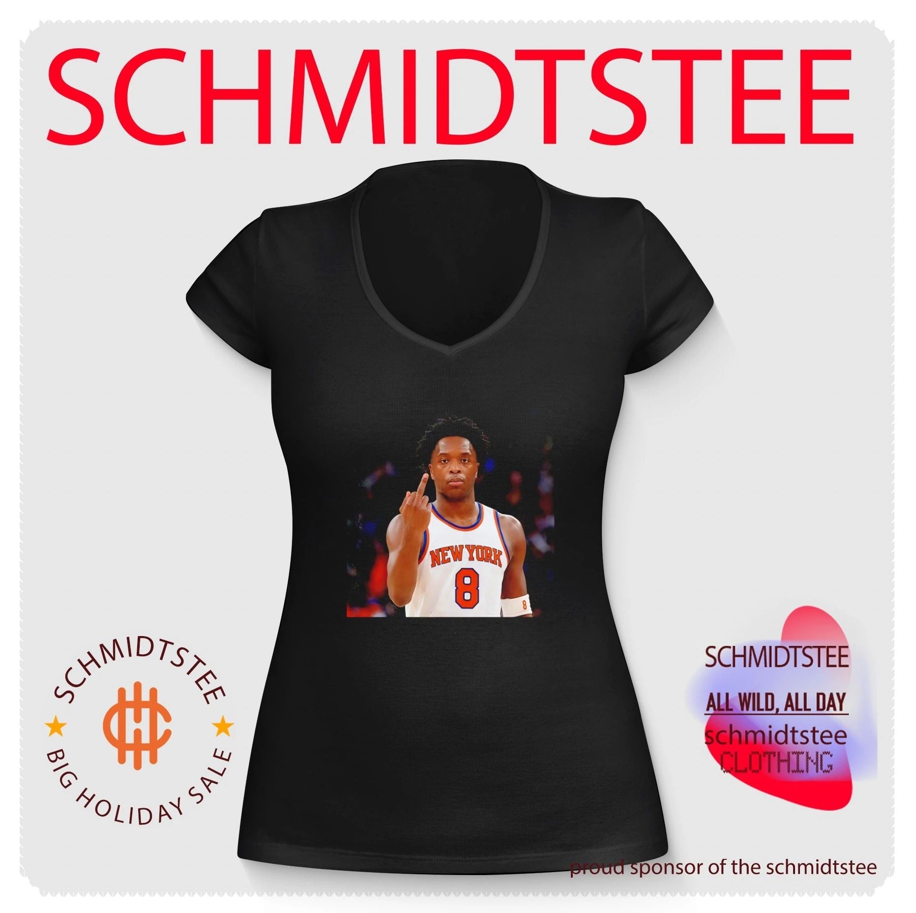 New York Knicks OG Anunoby middle finger vintage shirt