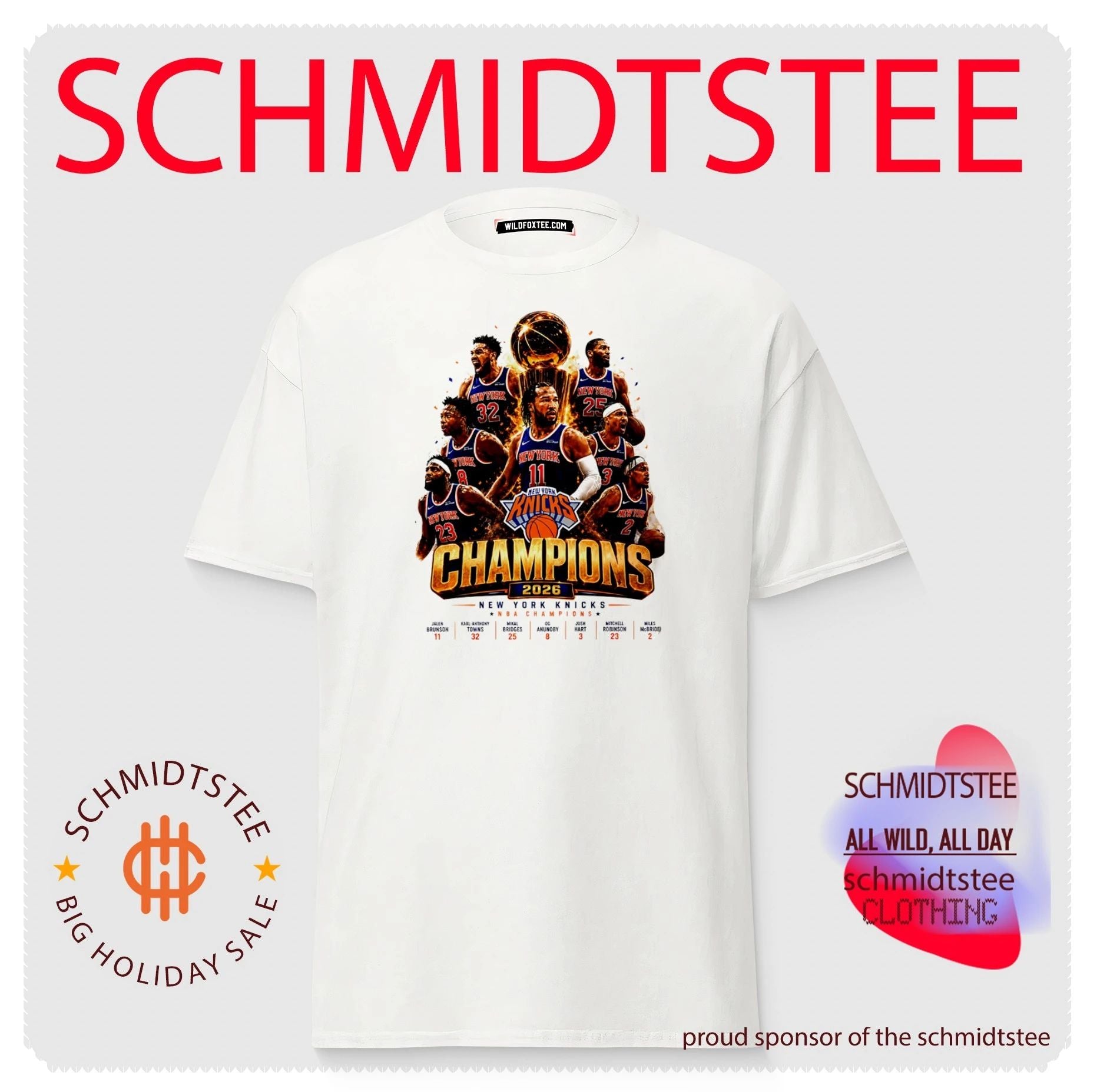 New York Knicks Champions 2026 graphic shirt