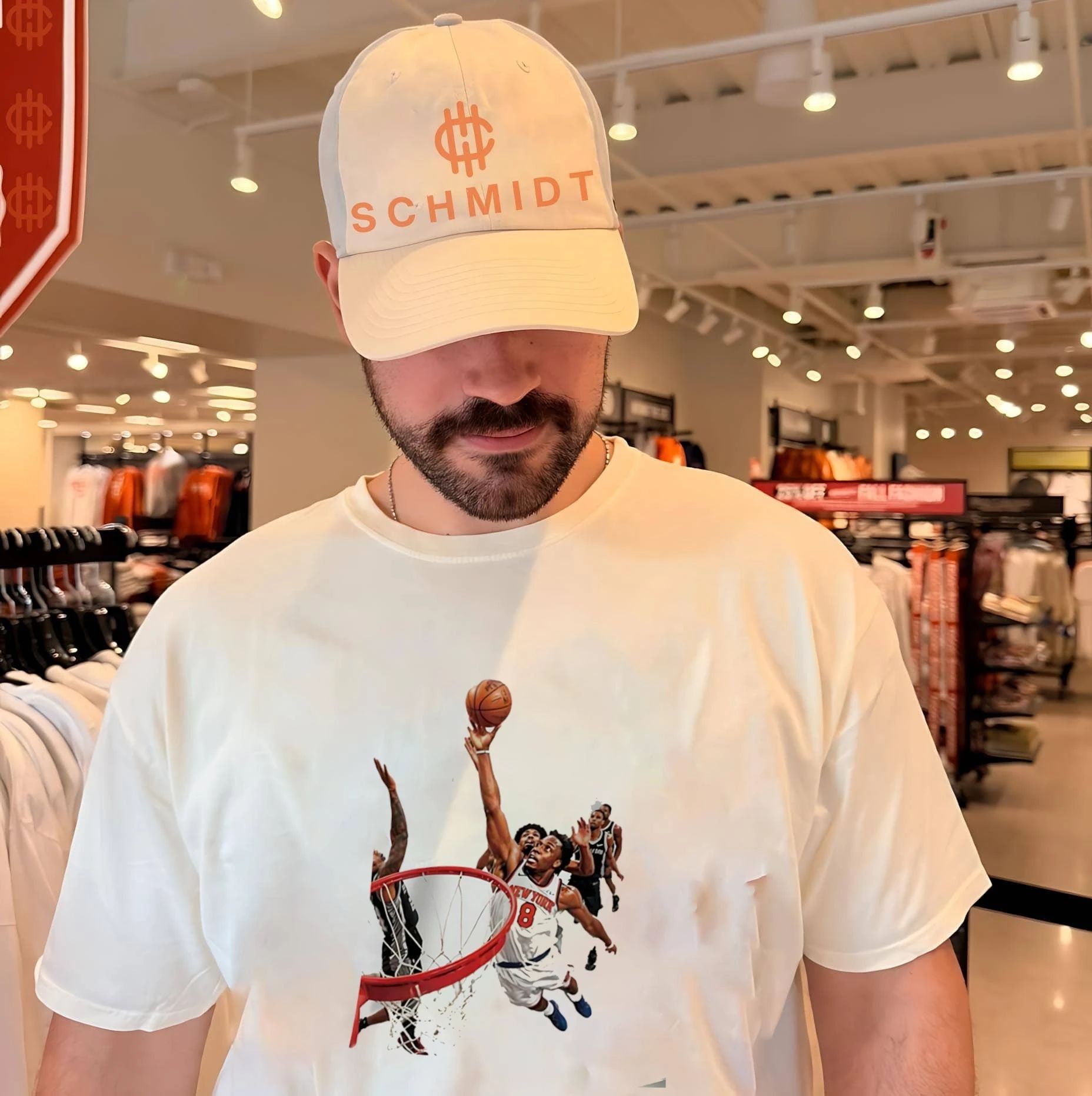 Obi toppin New York Knicks layup NBA basketball shirt