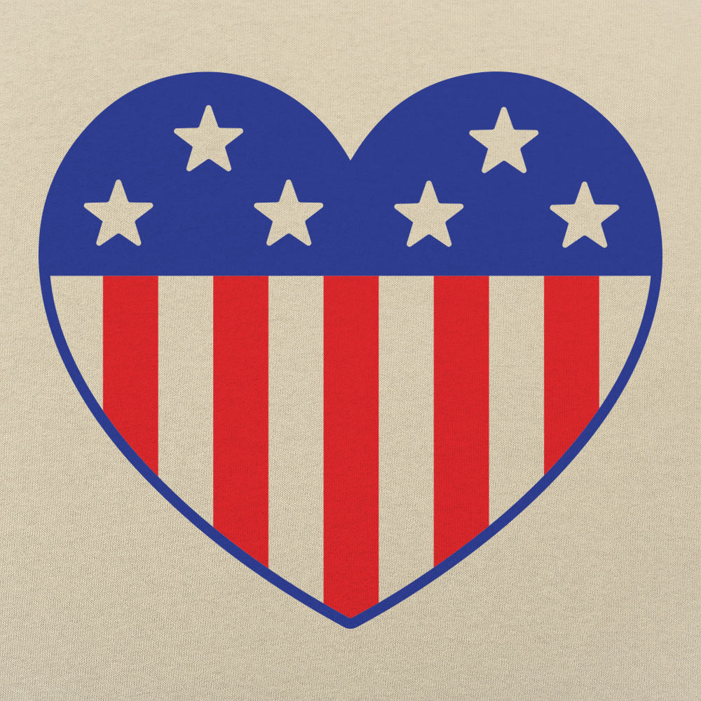 US Flag Heart