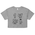 Un Deux Trois Cat Women's Crop Tee