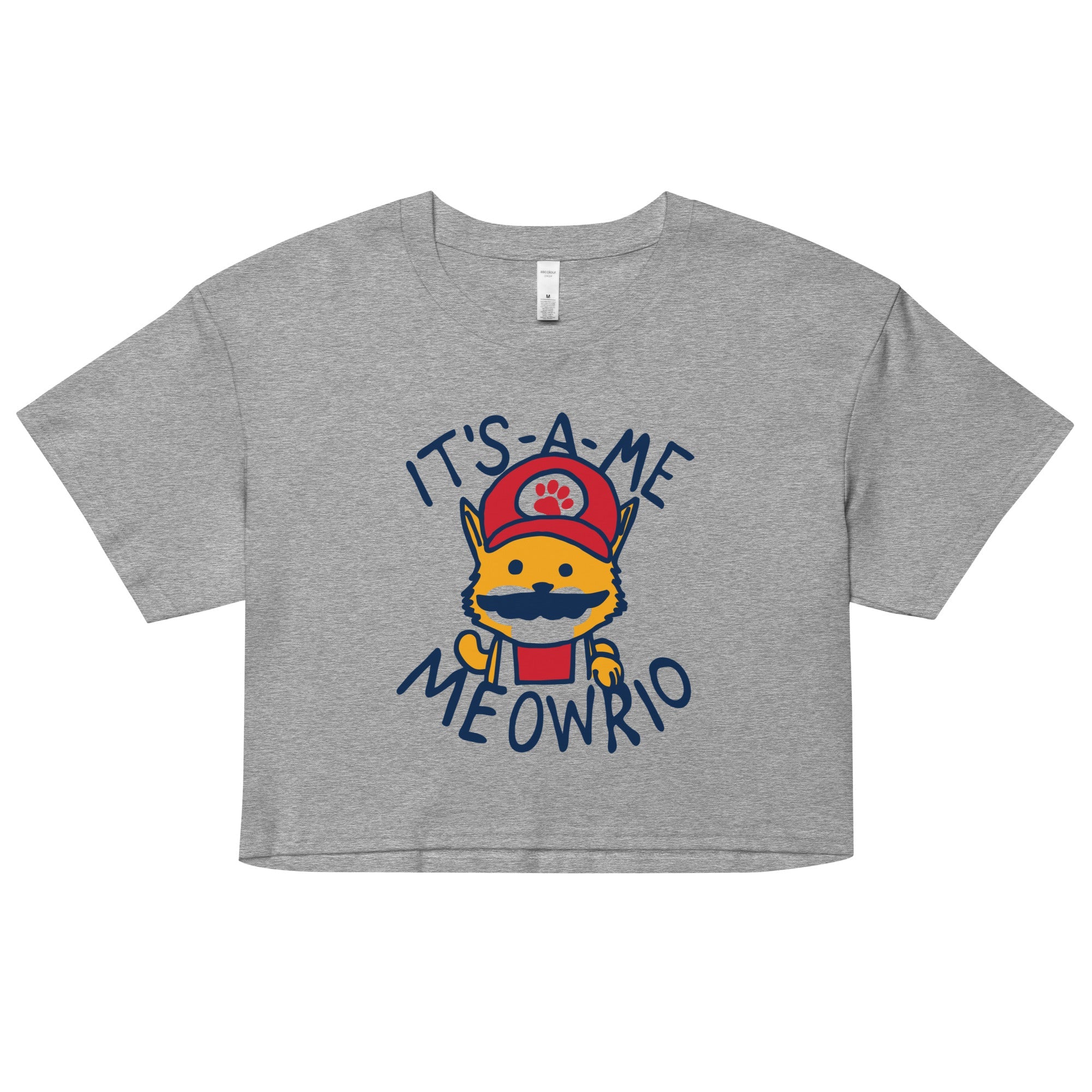 It's-a-me Meowrio Women's Crop Tee