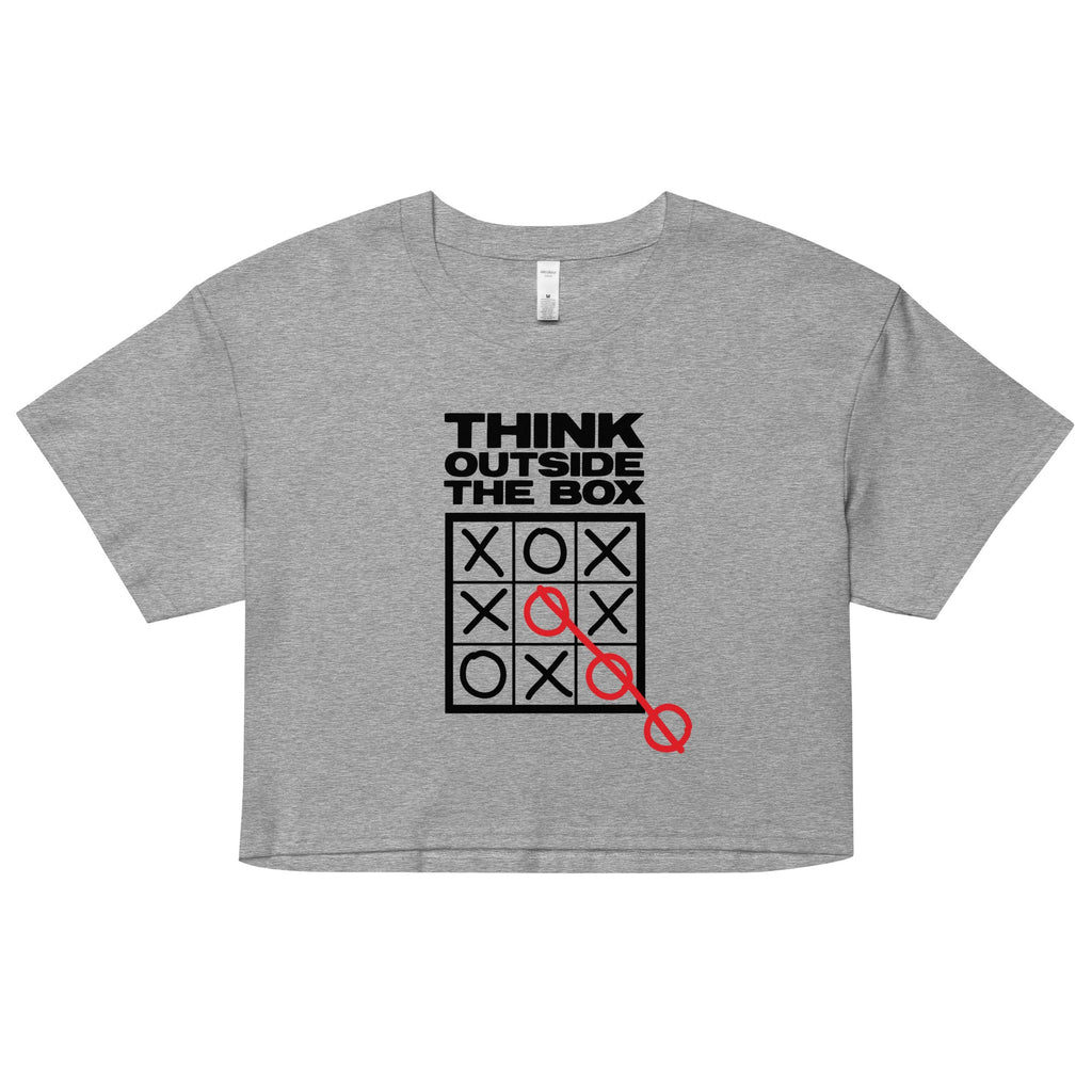 Think Outside The Box Women's Crop Tee