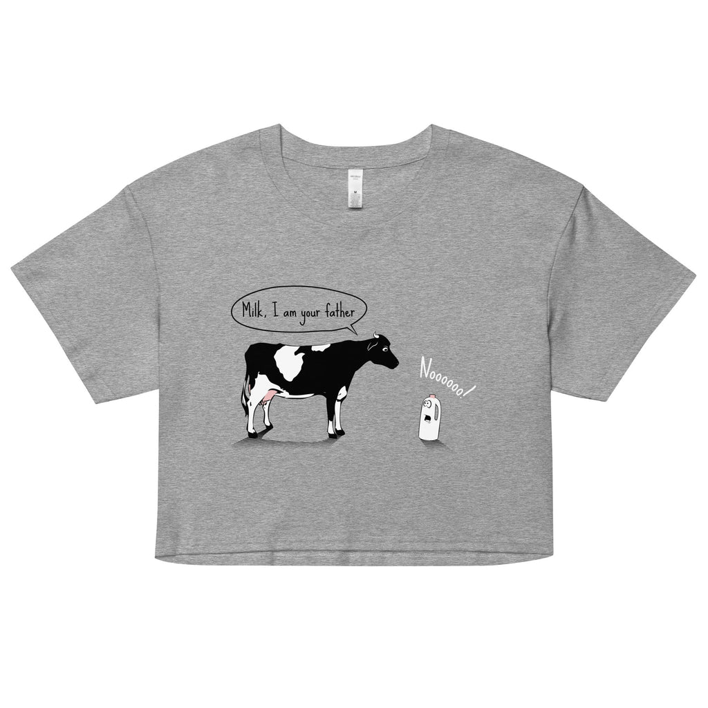 Milk, I am your father Women's Crop Tee