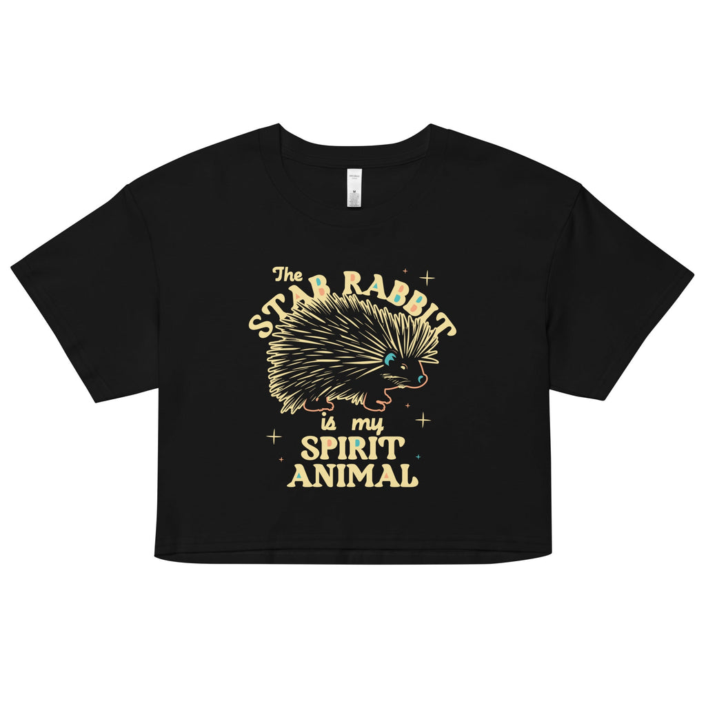 The Stab Rabbit Is My Spirit Animal Women's Crop Tee