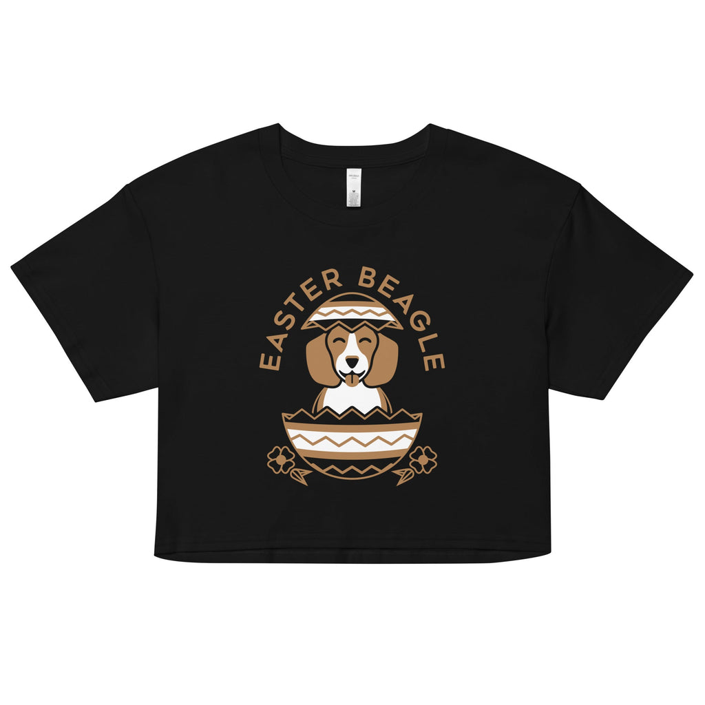 Easter Beagle Women's Crop Tee