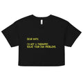 Dear Math, I'm Not A Therapist Women's Crop Tee