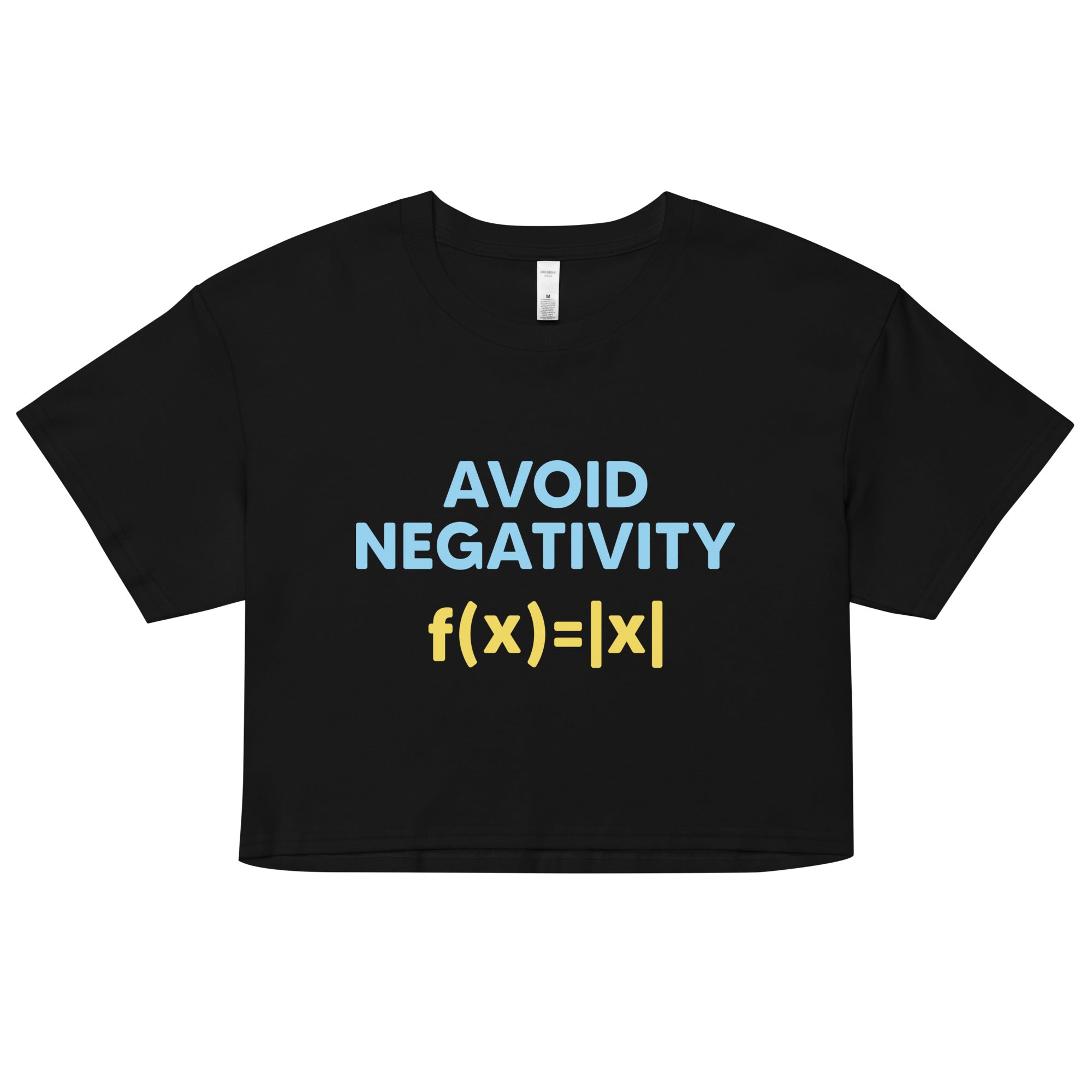 Avoid Negativity Women's Crop Tee
